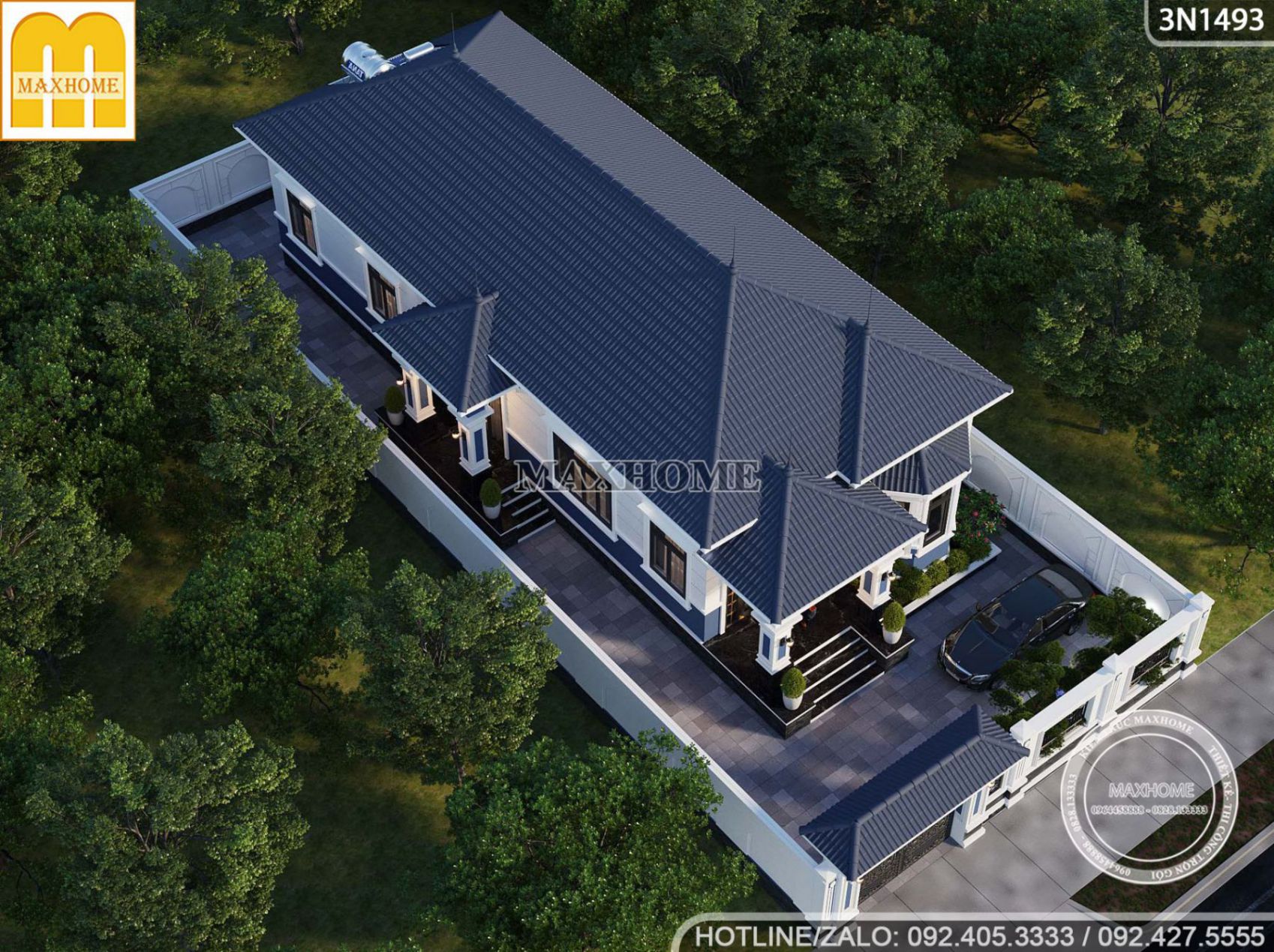 me man voi mau nha cap 4 mai nhat tan co dien dep o long an 13