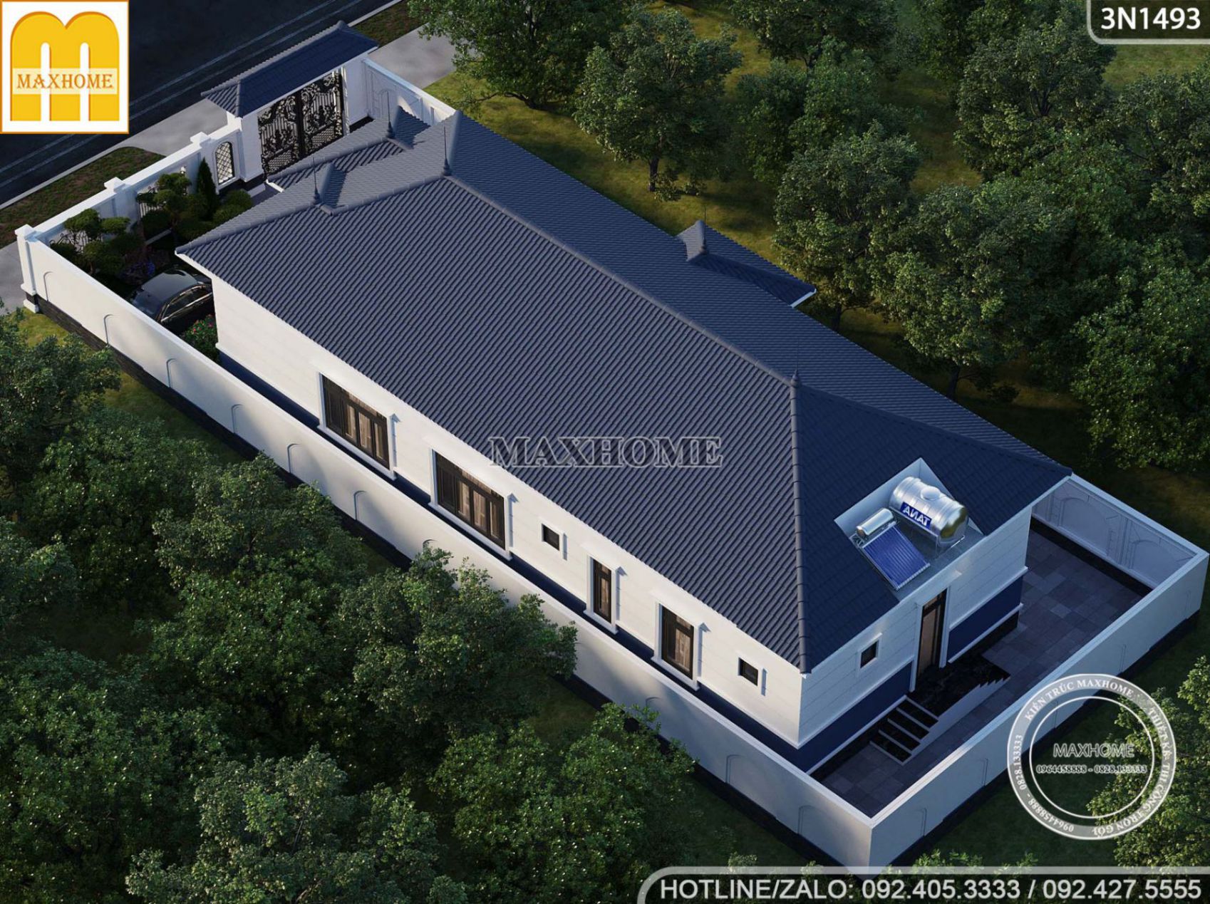 me man voi mau nha cap 4 mai nhat tan co dien dep o long an 14