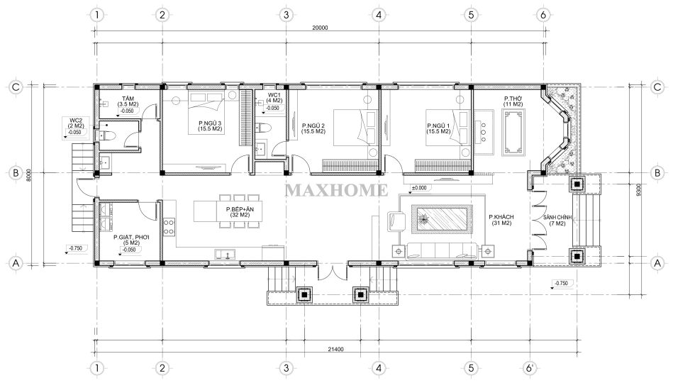 me man voi mau nha cap 4 mai nhat tan co dien dep o long an 18