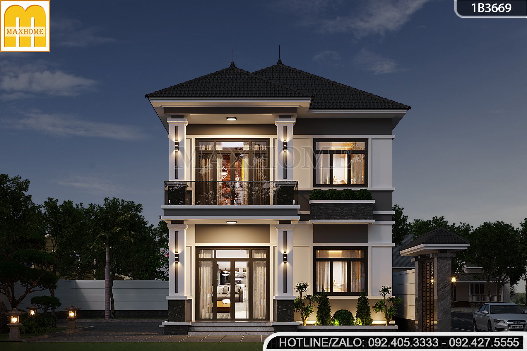 mua thiet ke gia re nha 2 tang 5 phong ngu mai nhat hien dai sang trong mh05626 4