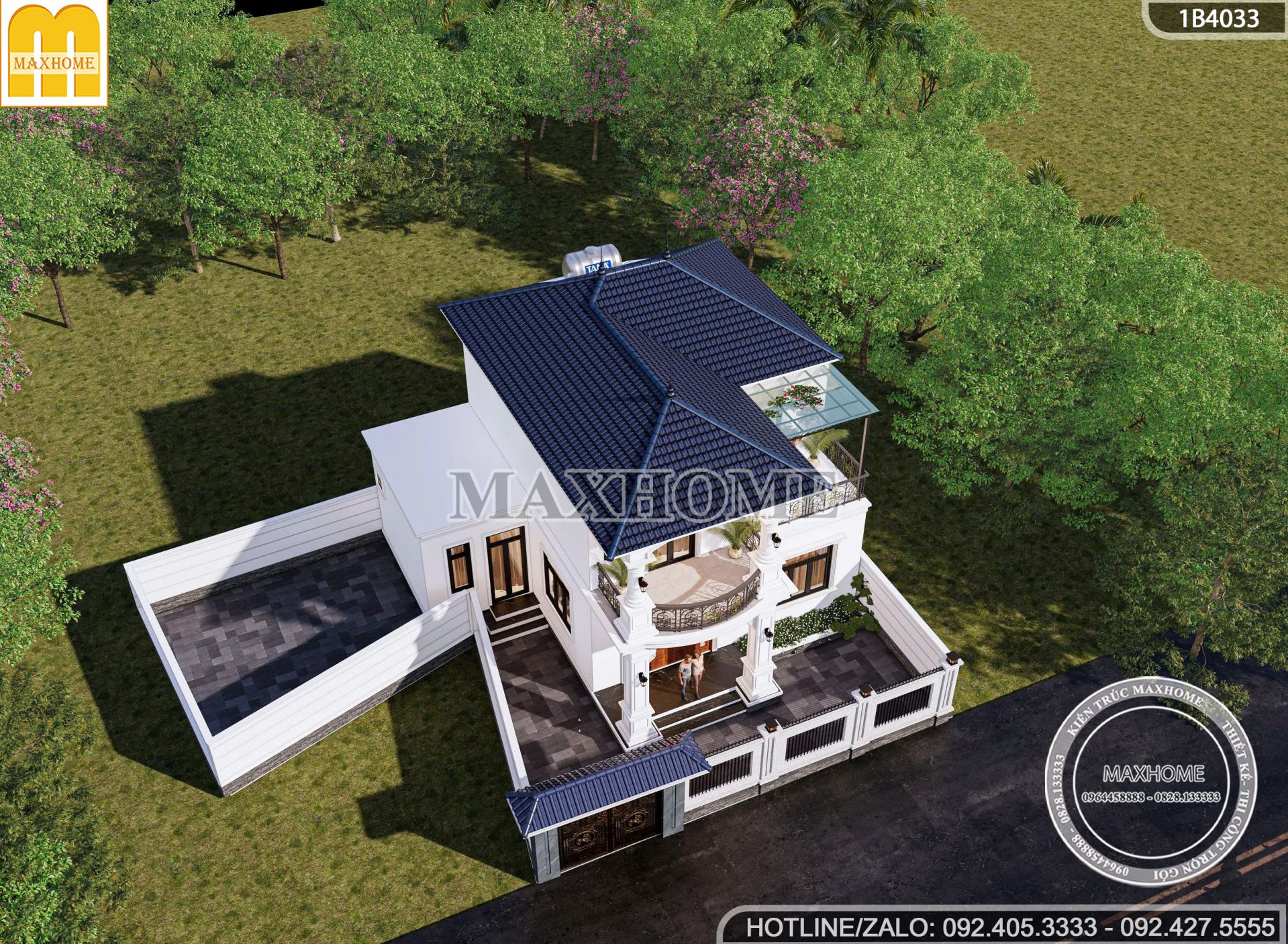 mua thiet ke nha 2 tang 4 phong ngu mai nhat tan co dien dep hut mat mh05842 2