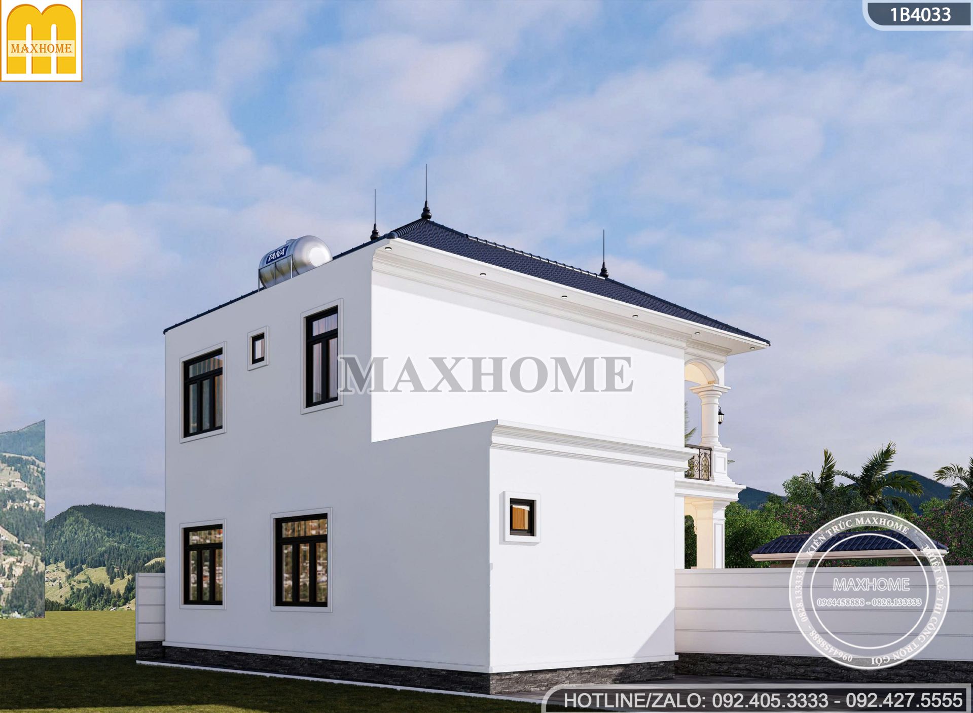 mua thiet ke nha 2 tang 4 phong ngu mai nhat tan co dien dep hut mat mh05842 5