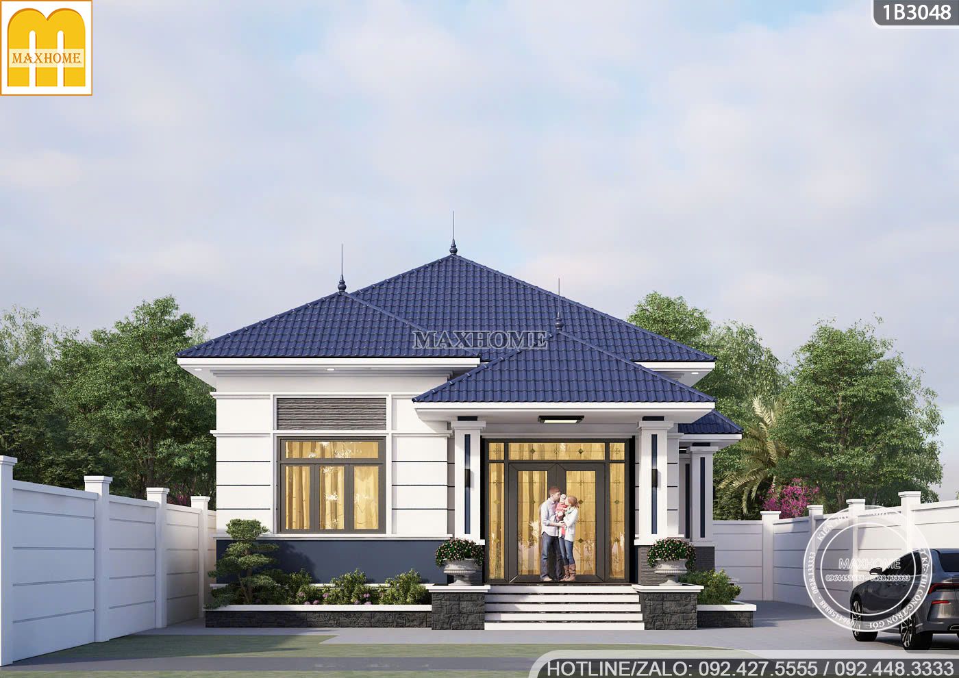 ngat ngay voi mau nha cap 4 3 phong ngu gia re ma sieu dep 8