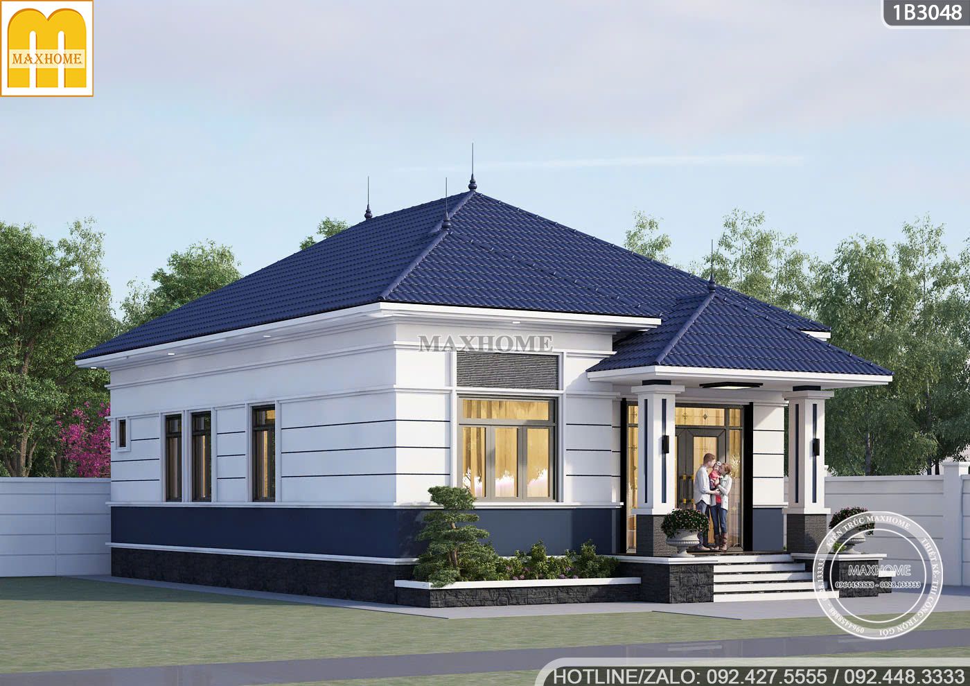 ngat ngay voi mau nha cap 4 3 phong ngu gia re ma sieu dep 9