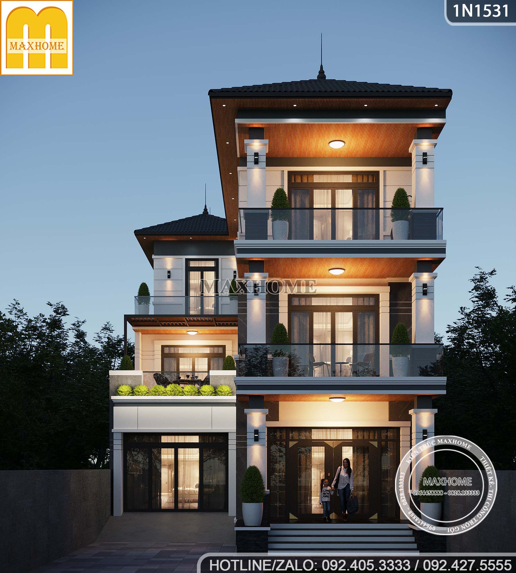 ngoi nha 2 tang 1 tum co thiet ke hien dai sang trong va gia ca hop ly 12