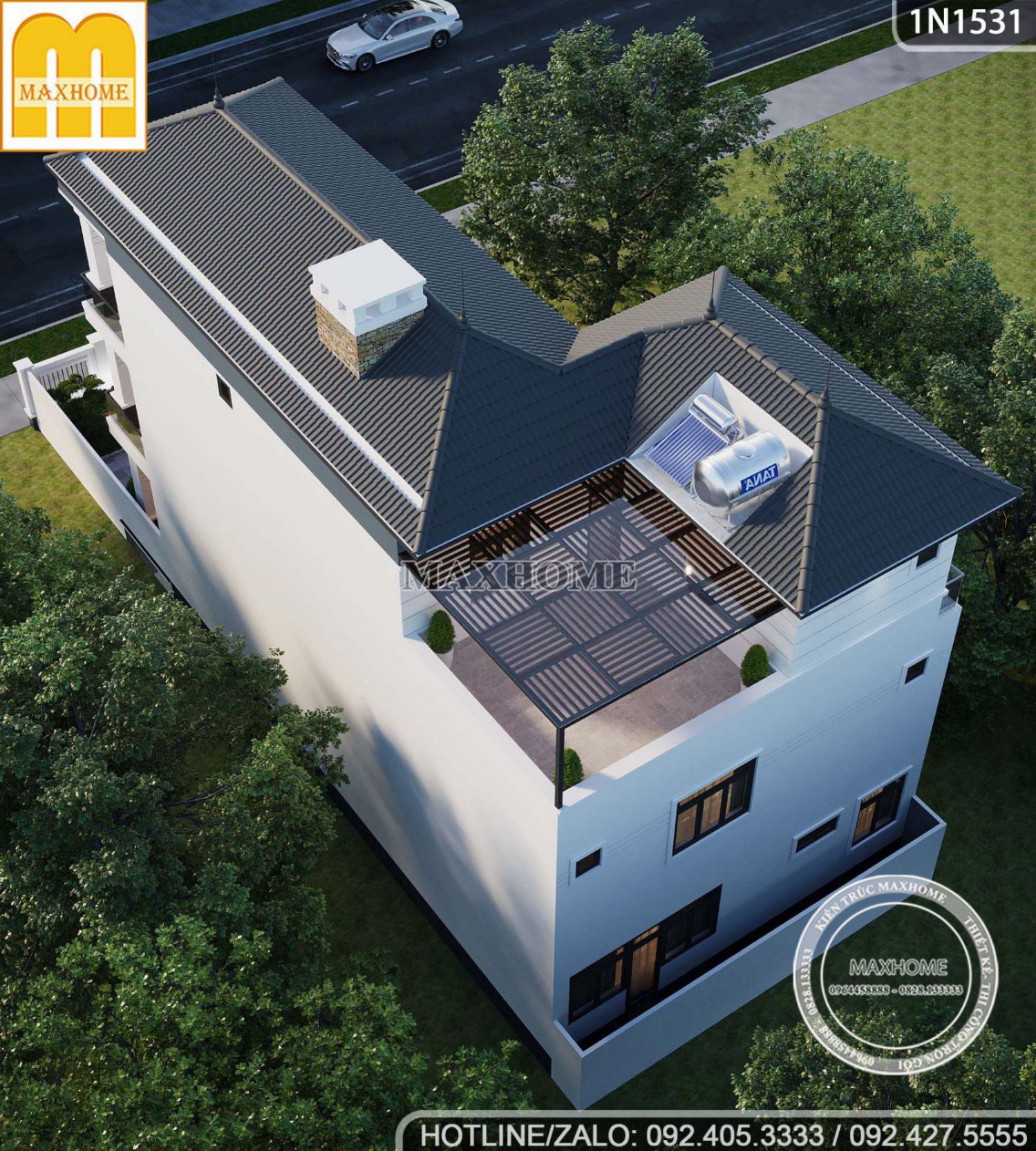 ngoi nha 2 tang 1 tum co thiet ke hien dai sang trong va gia ca hop ly 17