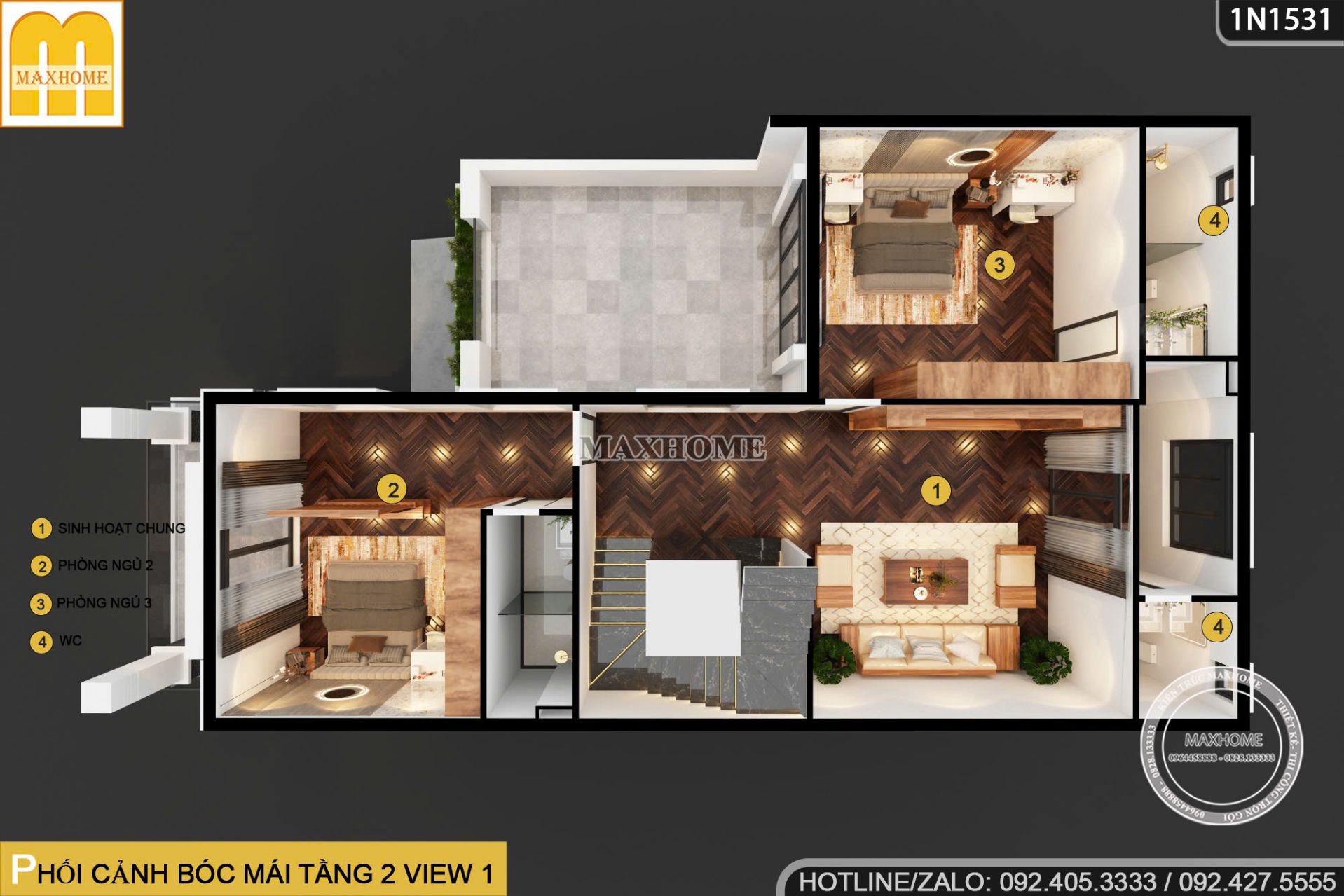 ngoi nha 2 tang 1 tum co thiet ke hien dai sang trong va gia ca hop ly 18