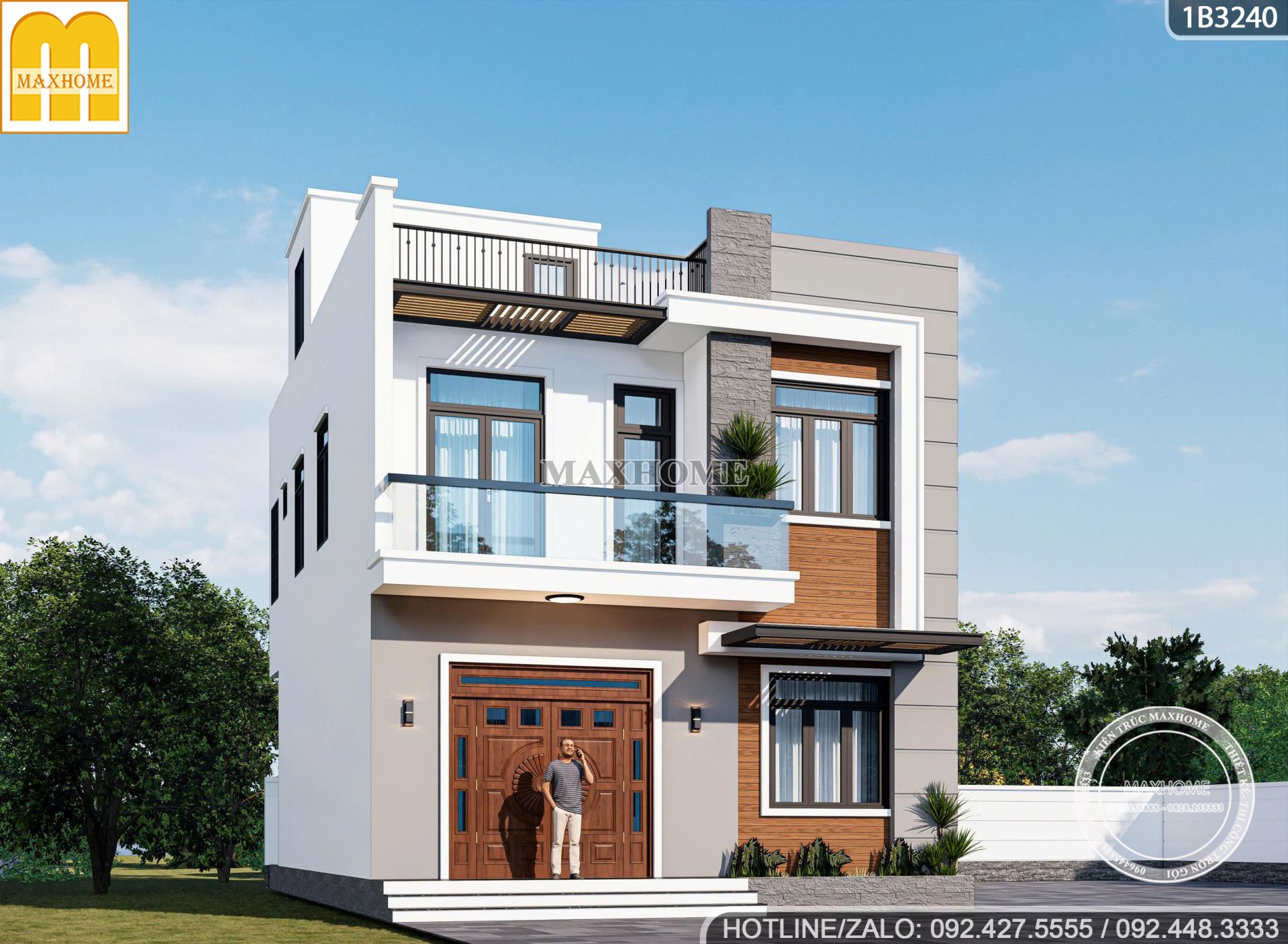 ngoi nha 2 tang 1 tum vuon rong xanh mat va thu gian 10