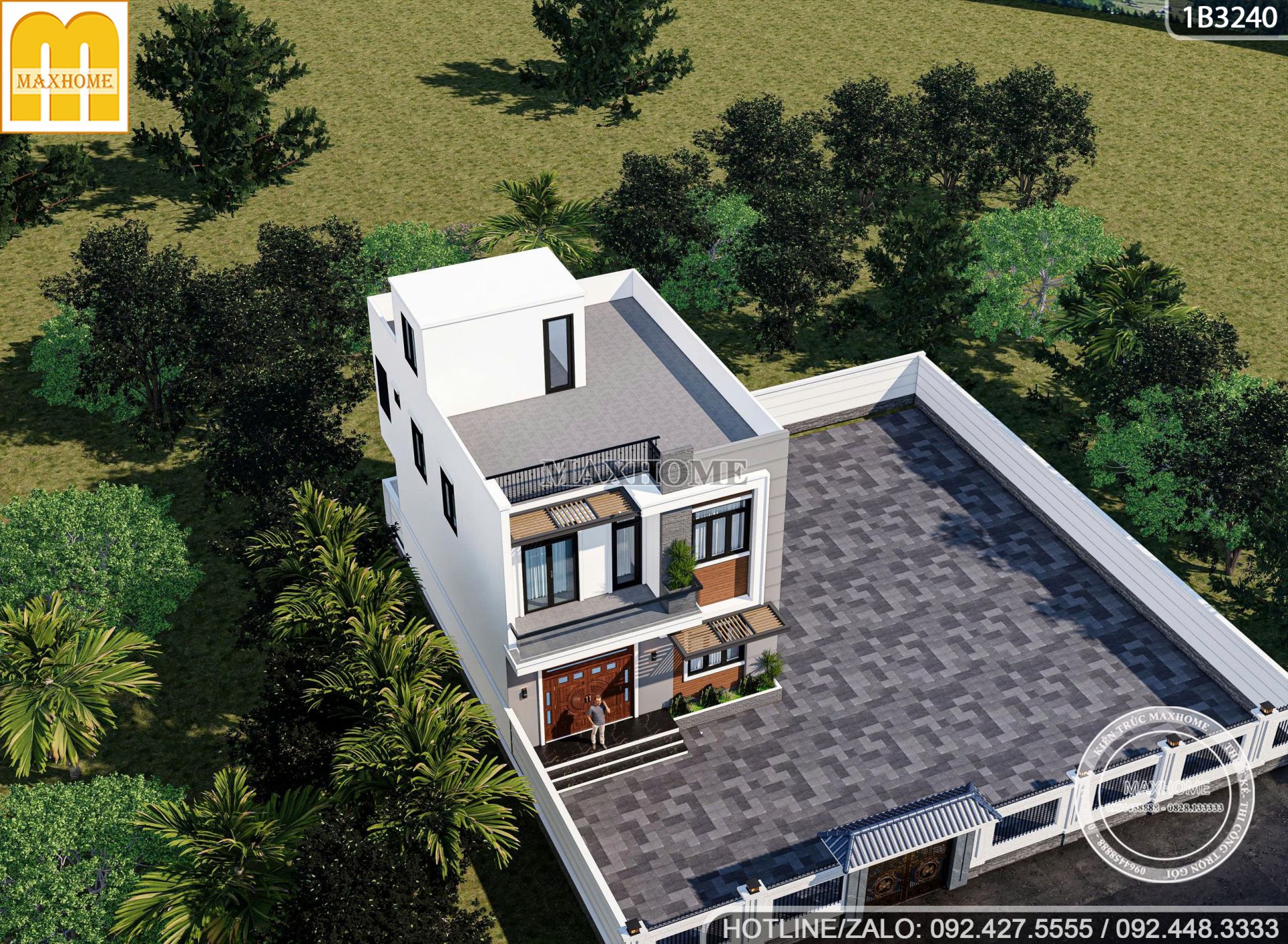 ngoi nha 2 tang 1 tum vuon rong xanh mat va thu gian 12