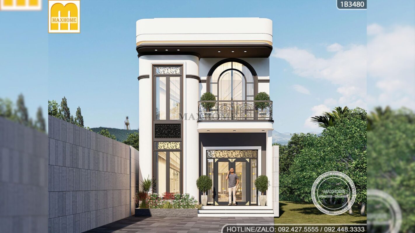 ngoi nha pho 2 tang 1 tum doc dao va sang tao tren tung net thiet ke 2