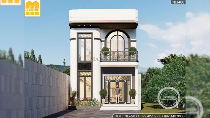 ngoi nha pho 2 tang 1 tum doc dao va sang tao tren tung net thiet ke 2