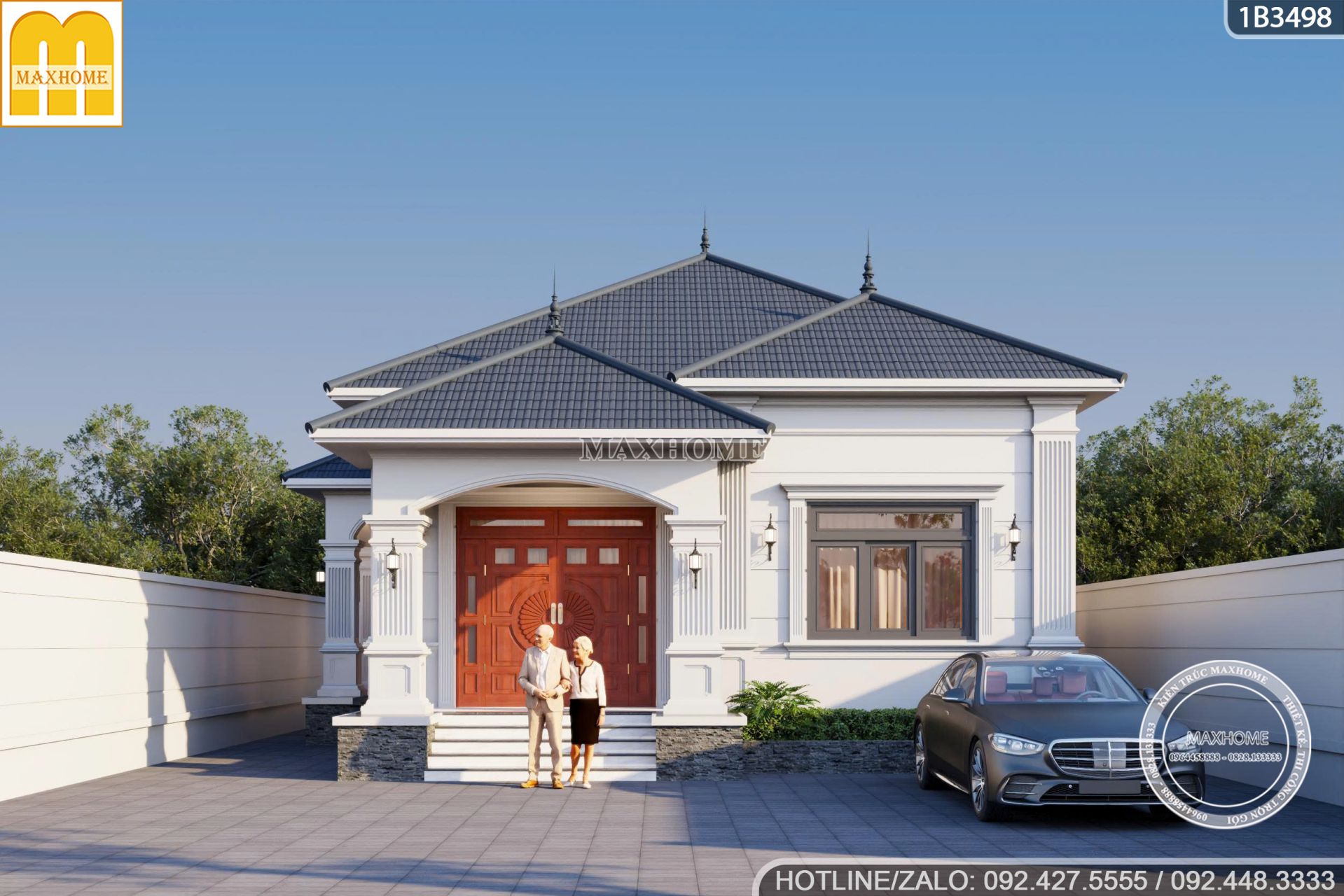 ngoi nha vuon cap 4 tan co tinh gon tien nghi cho gia dinh 2 the he 1