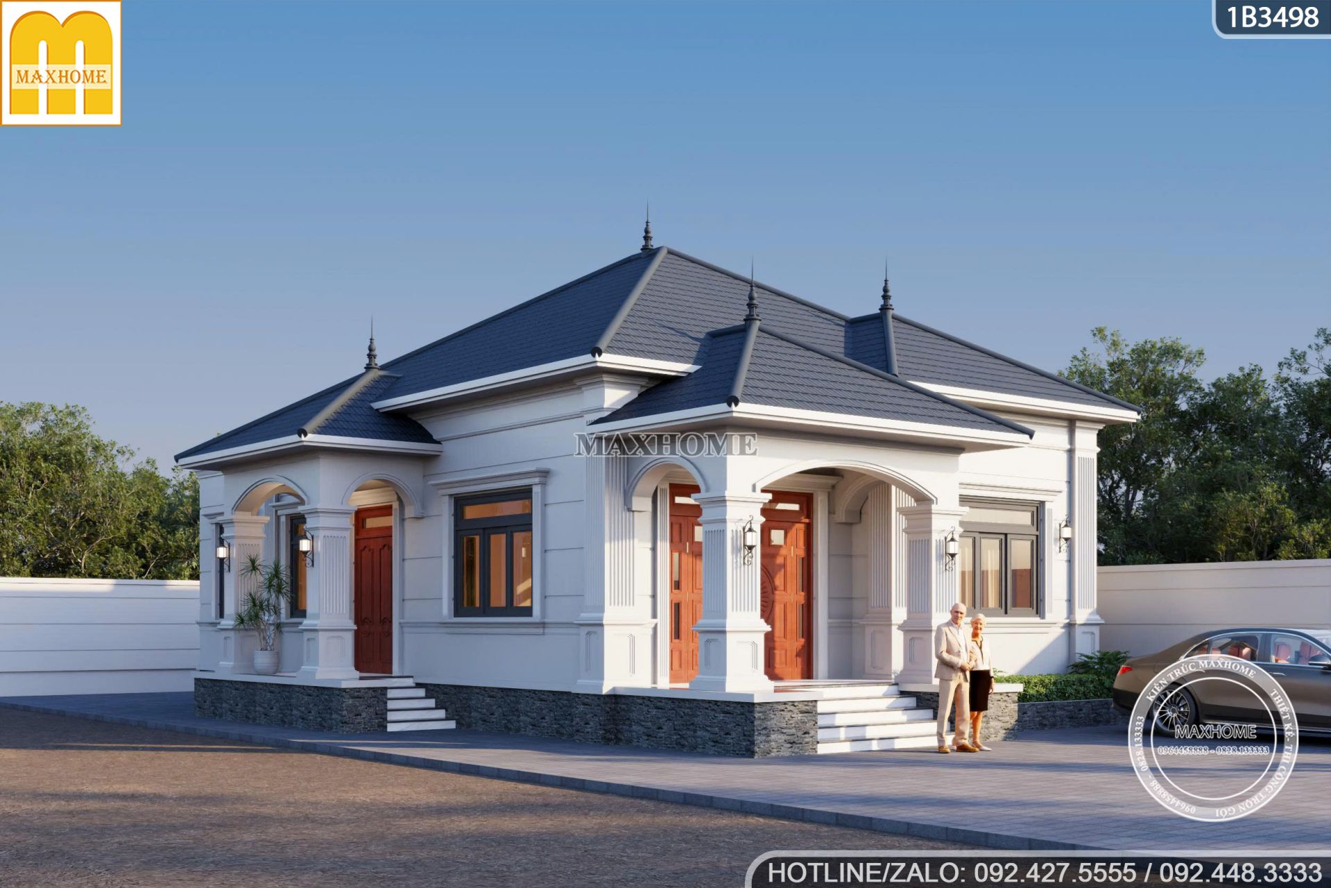 ngoi nha vuon cap 4 tan co tinh gon tien nghi cho gia dinh 2 the he 7