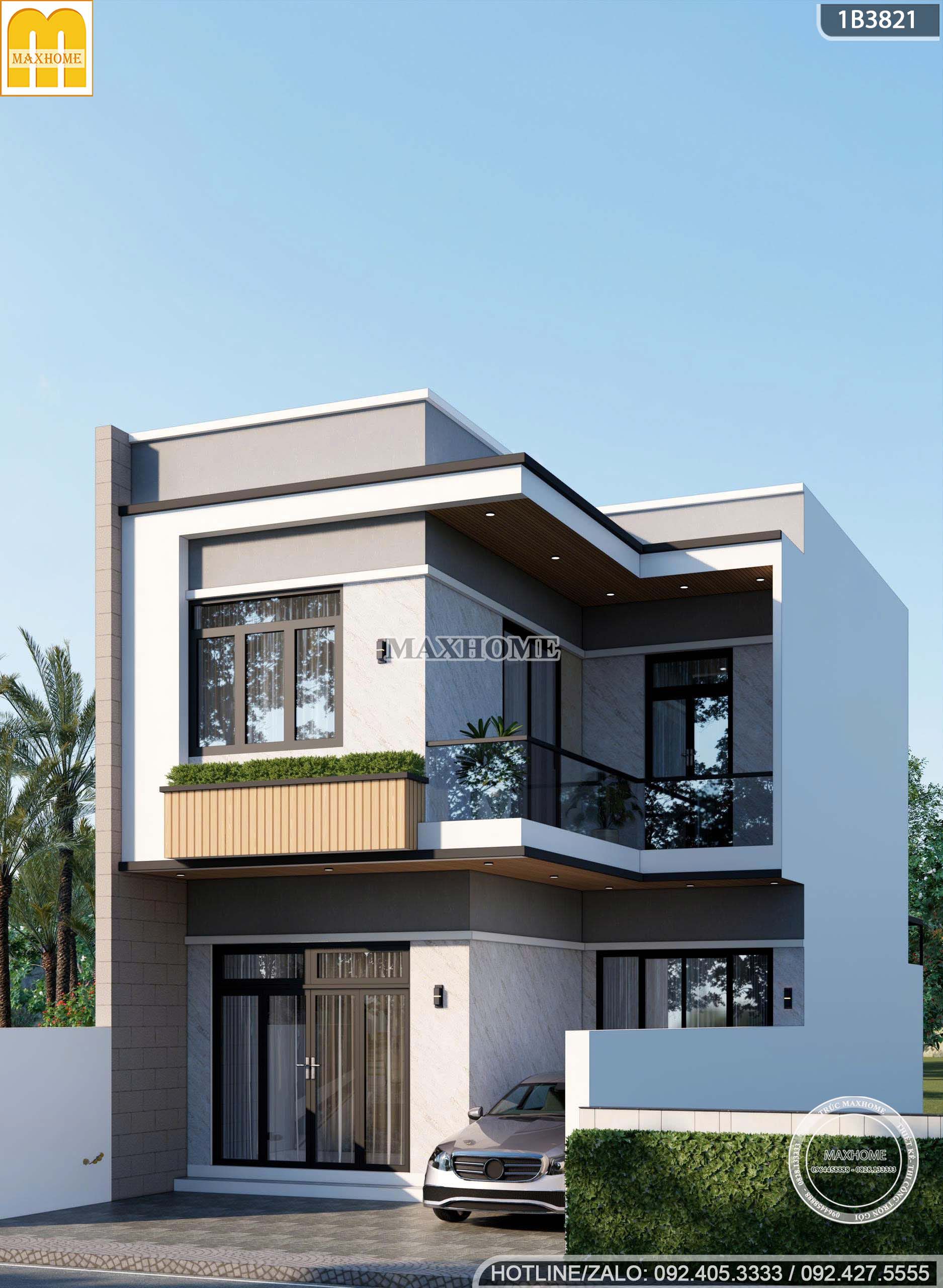 nha 2 tang hien dai chu l mat tien 7m nhin phoi canh la muon xay ngay mh05908 2