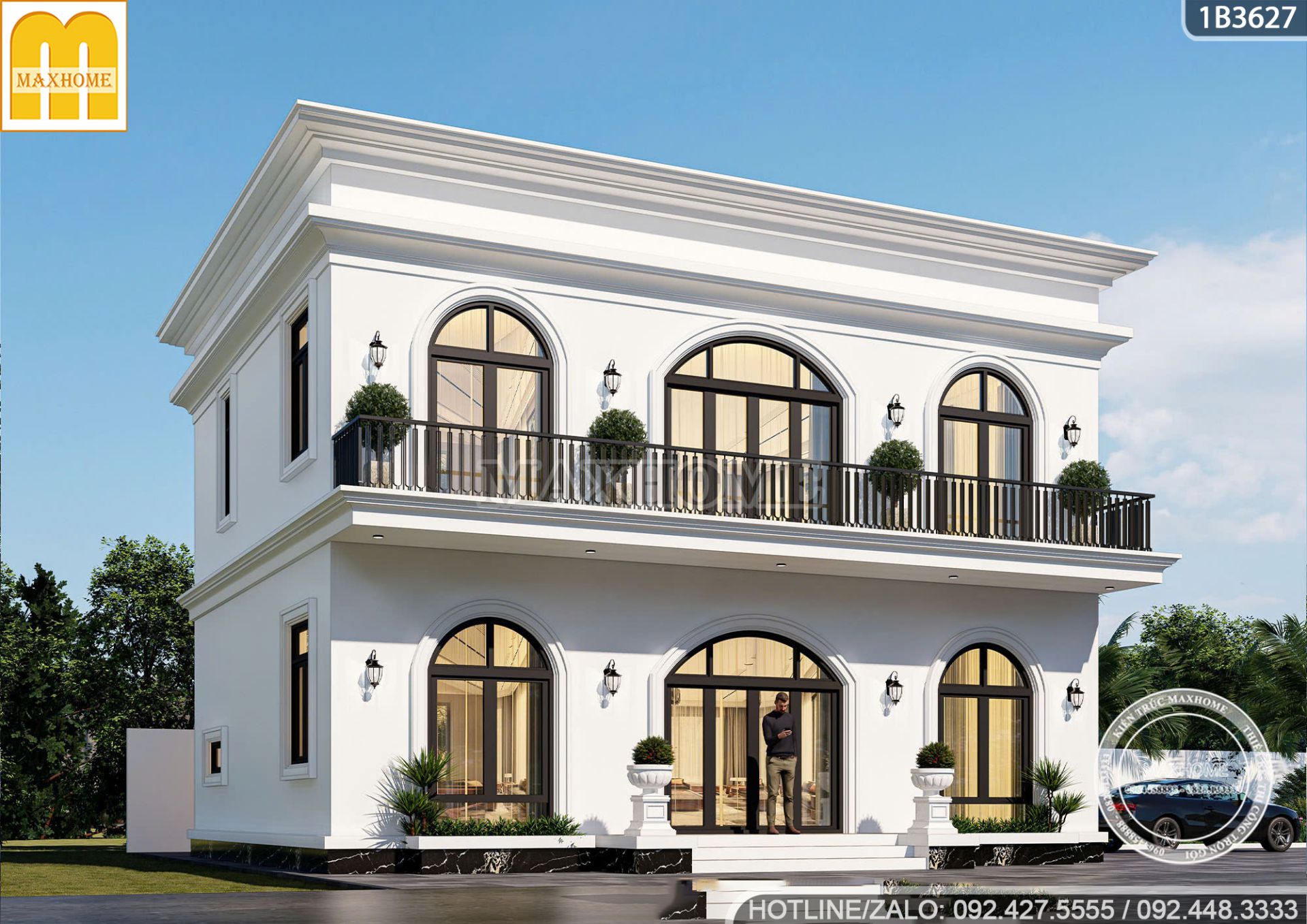 nha 2 tang mai bang tan co dien doc dao nam giua thu do 1