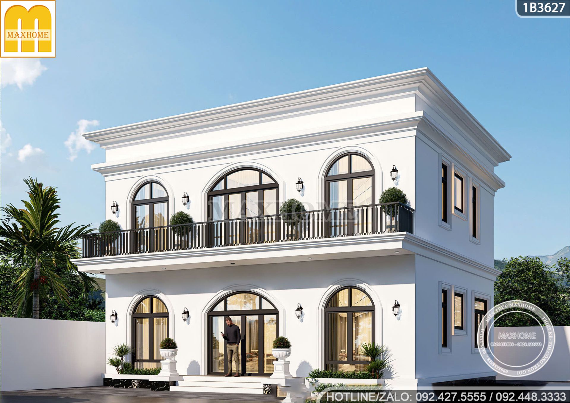 nha 2 tang mai bang tan co dien doc dao nam giua thu do 8