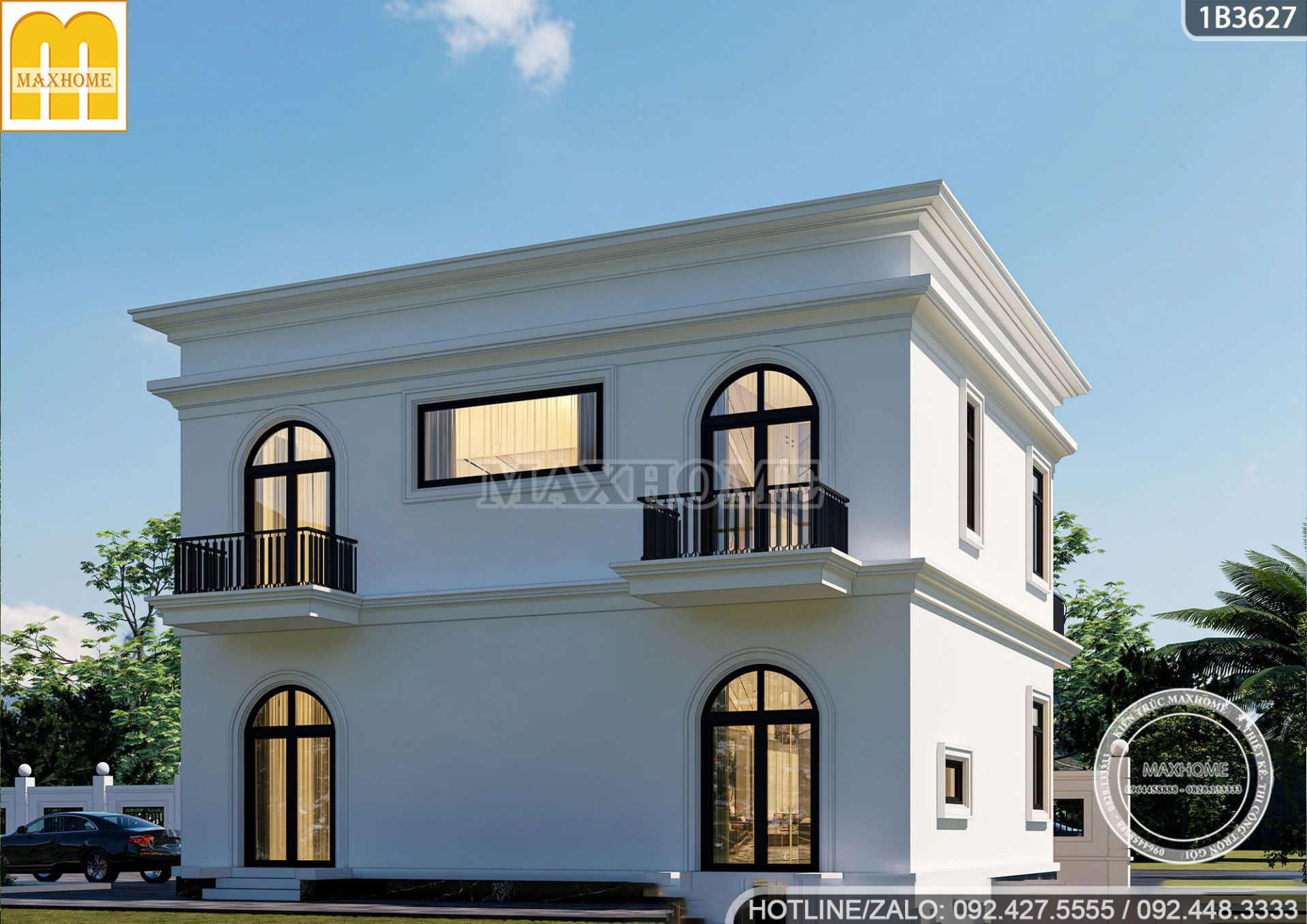 nha 2 tang mai bang tan co dien doc dao nam giua thu do 9