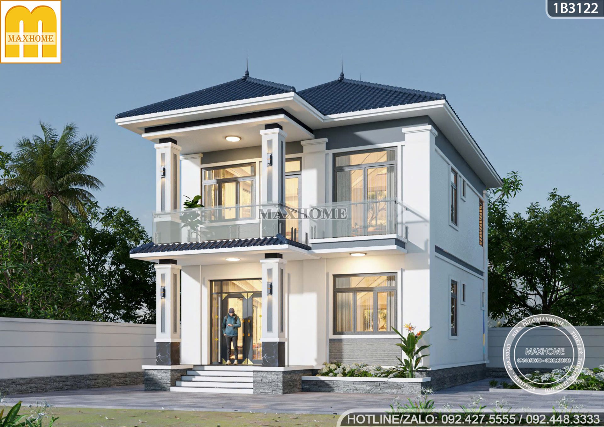 nha 2 tang mai nhat gam mau lanh phu hop cho nguoi menh thuy 1 nha 2 tang mai nhat gam mau lanh phu hop cho nguoi menh thuy 1