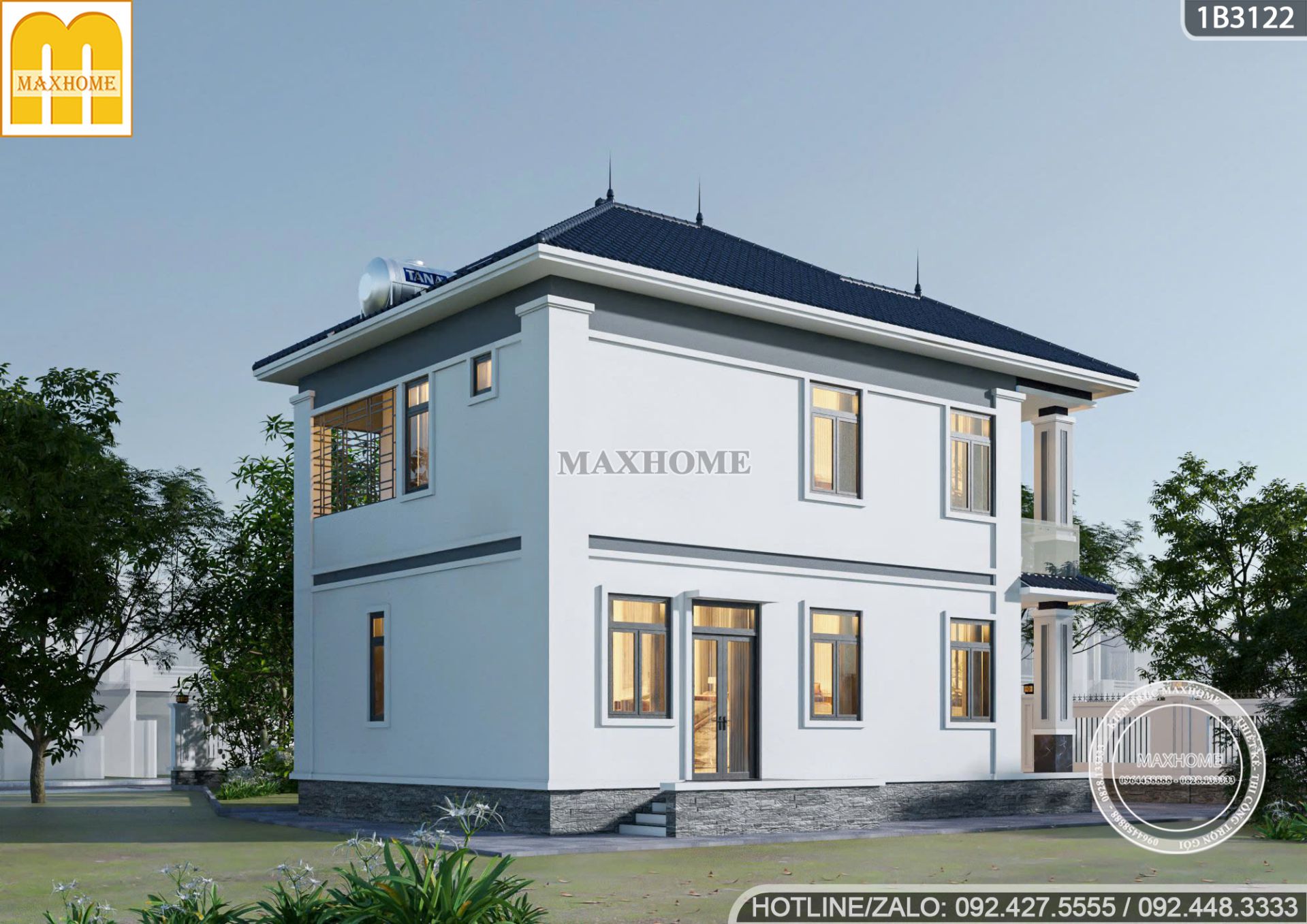 nha 2 tang mai nhat gam mau lanh phu hop cho nguoi menh thuy 10 nha 2 tang mai nhat gam mau lanh phu hop cho nguoi menh thuy 10