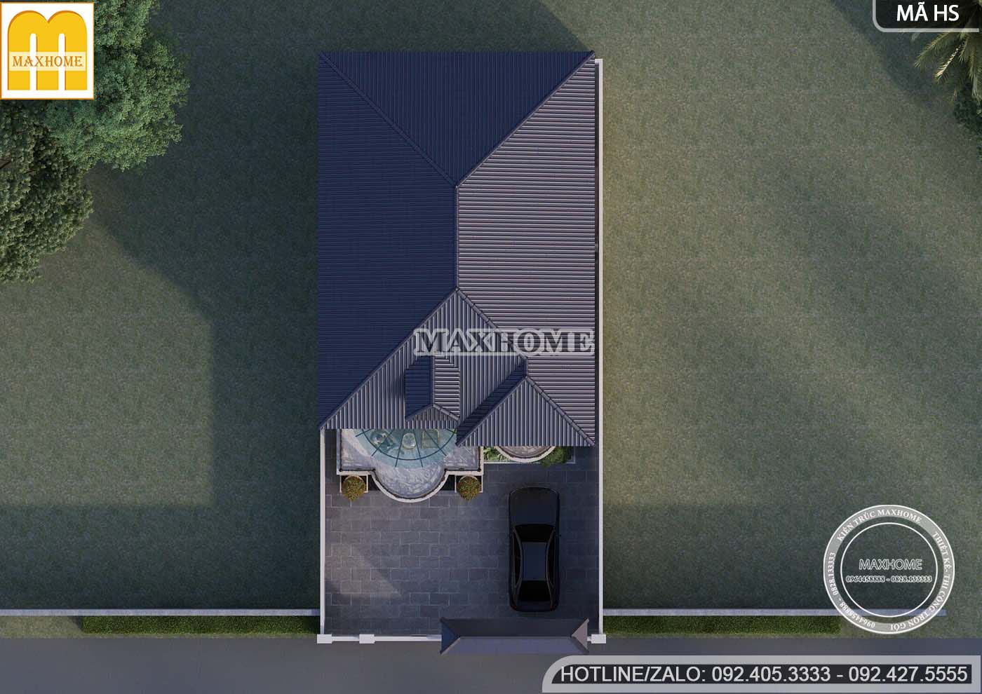 nha 2 tang mai nhat tan co dien 4 phong ngu phu hop gia dinh nhieu the he mh05732 1