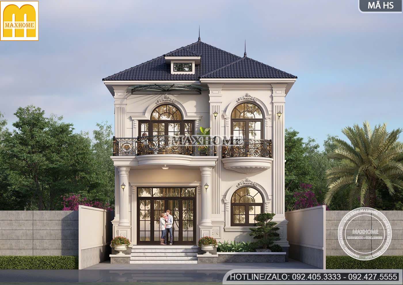 nha 2 tang mai nhat tan co dien 4 phong ngu phu hop gia dinh nhieu the he mh05732 2