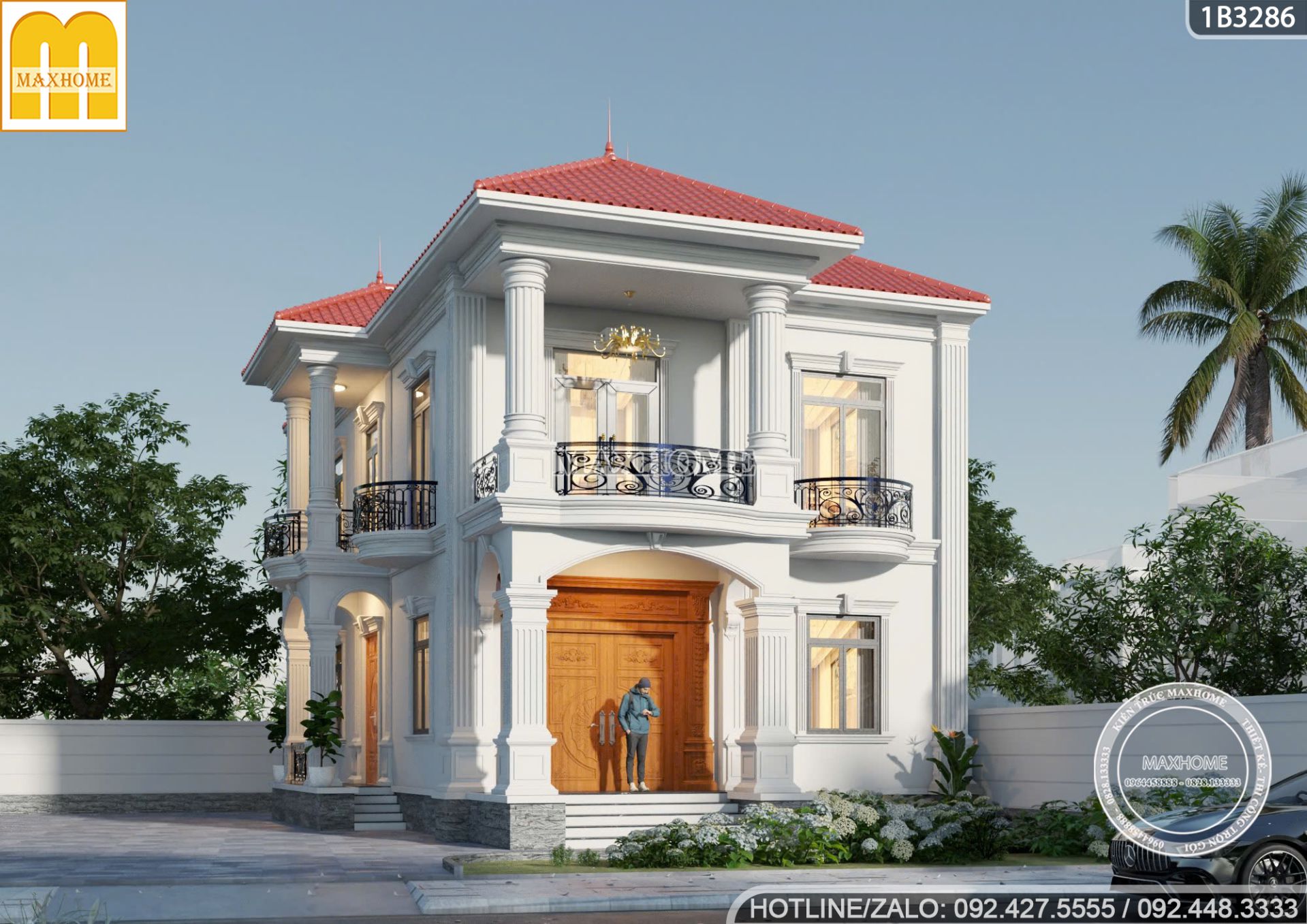 nha 2 tang tan co dien voi mai ngoi do mang hoi tho truyen thong 1