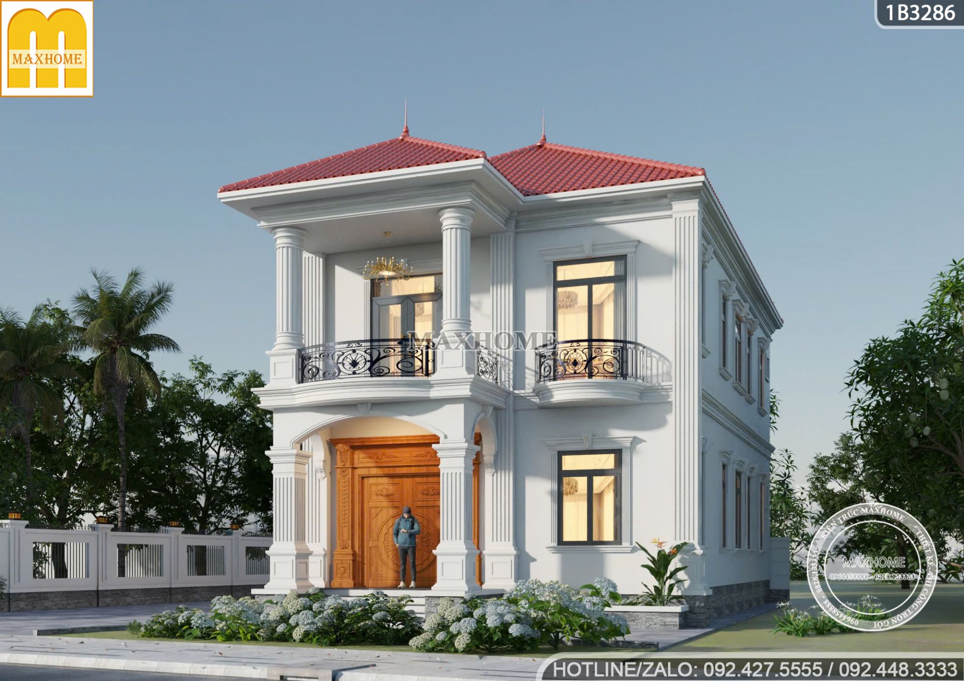 nha 2 tang tan co dien voi mai ngoi do mang hoi tho truyen thong 10