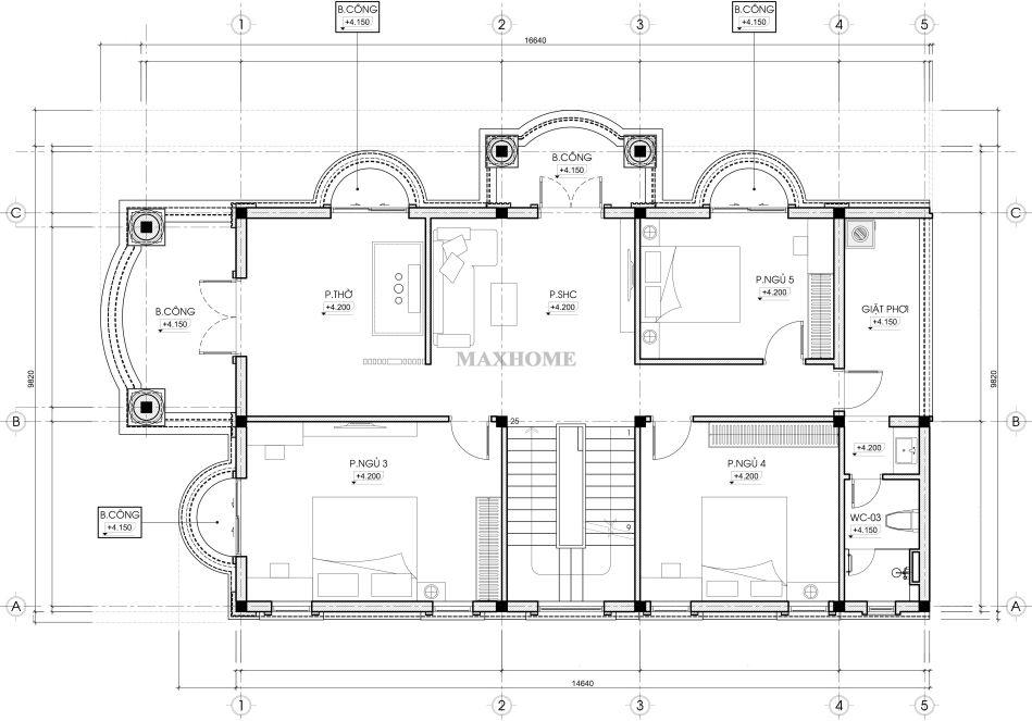 nha 2 tang tan co dien voi mai ngoi do mang hoi tho truyen thong 23