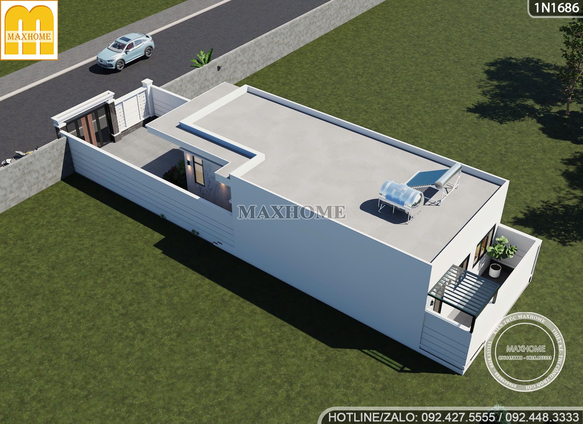 nha cap 4 mai bang nho gon duoi 100m2 cho ban tham khao 11