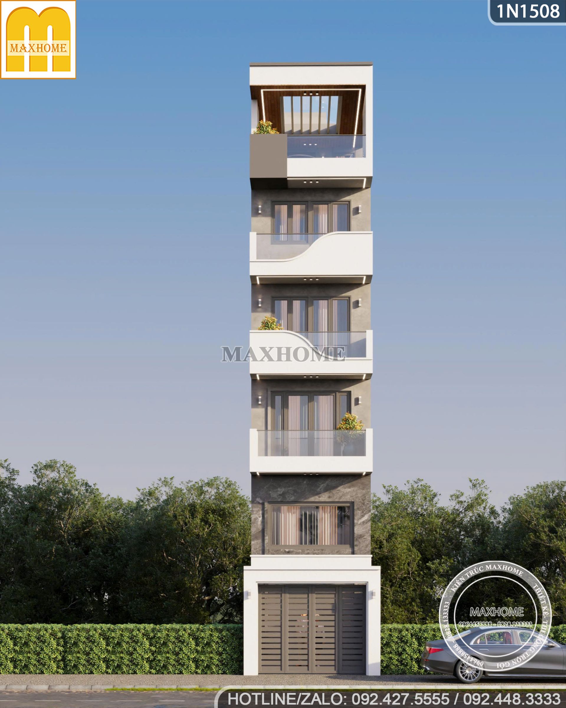 nha lo pho 5 tang 1 tum mat tien 3 8m bo tri cong nang tien nghi 1