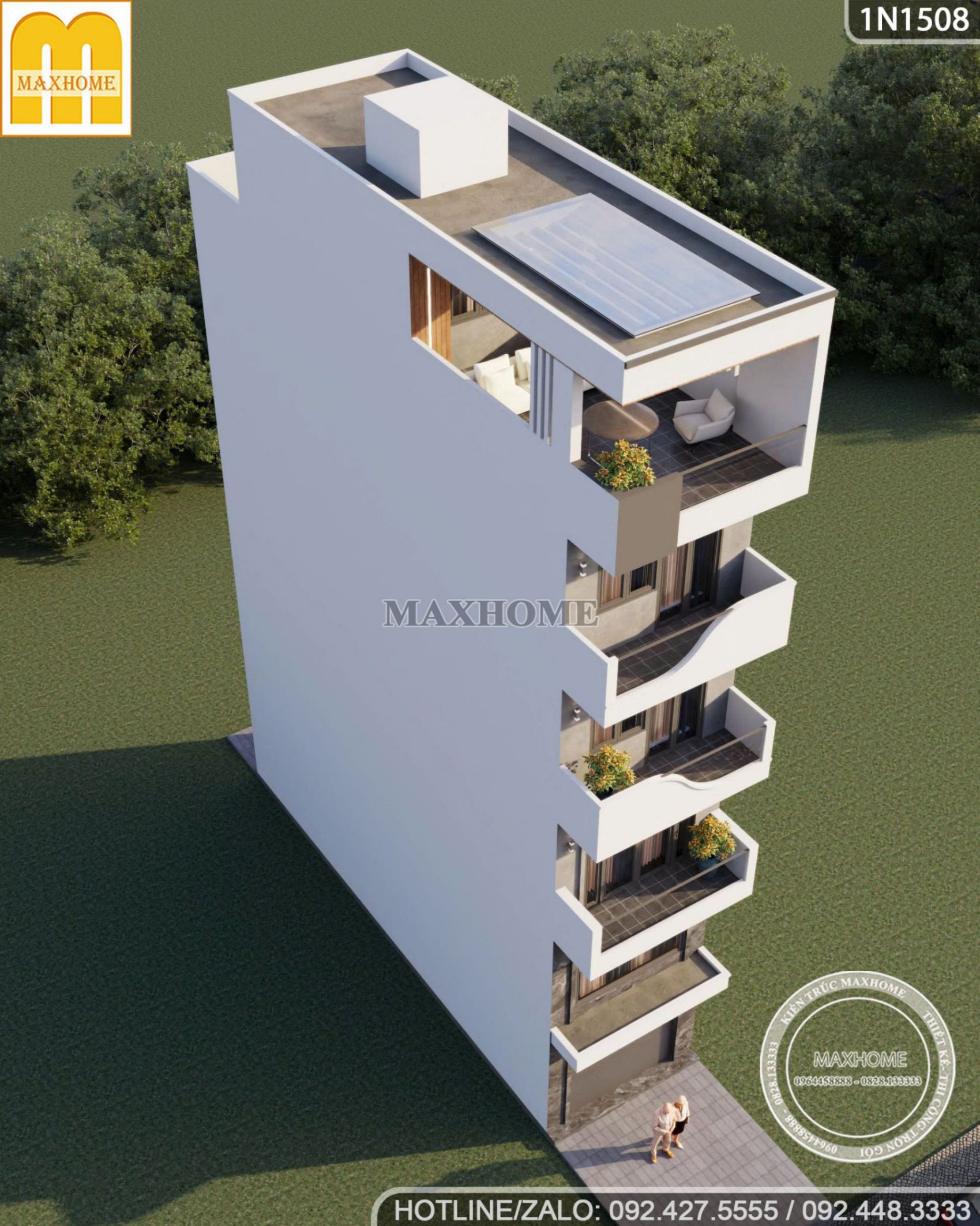 nha lo pho 5 tang 1 tum mat tien 3 8m bo tri cong nang tien nghi 10