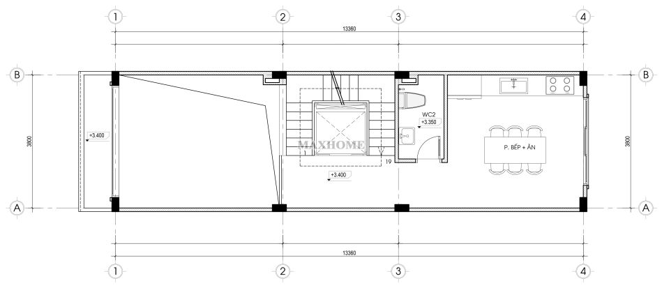 nha lo pho 5 tang 1 tum mat tien 3 8m bo tri cong nang tien nghi 13