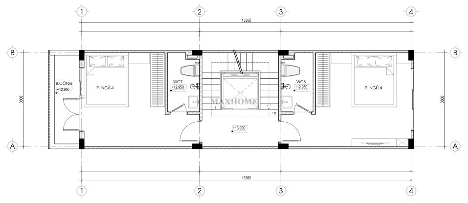 nha lo pho 5 tang 1 tum mat tien 3 8m bo tri cong nang tien nghi 16