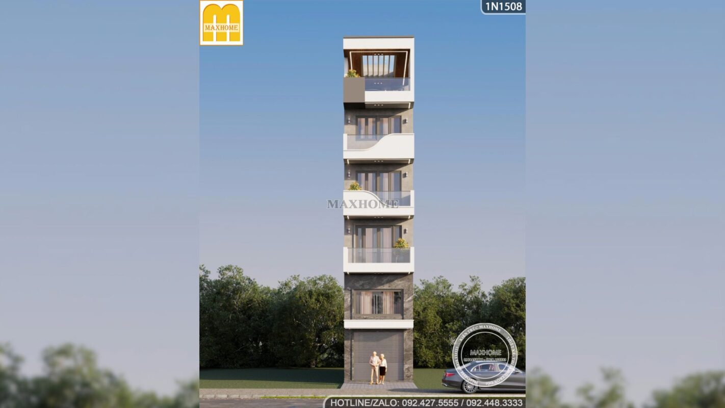 nha lo pho 5 tang 1 tum mat tien 3 8m bo tri cong nang tien nghi 2