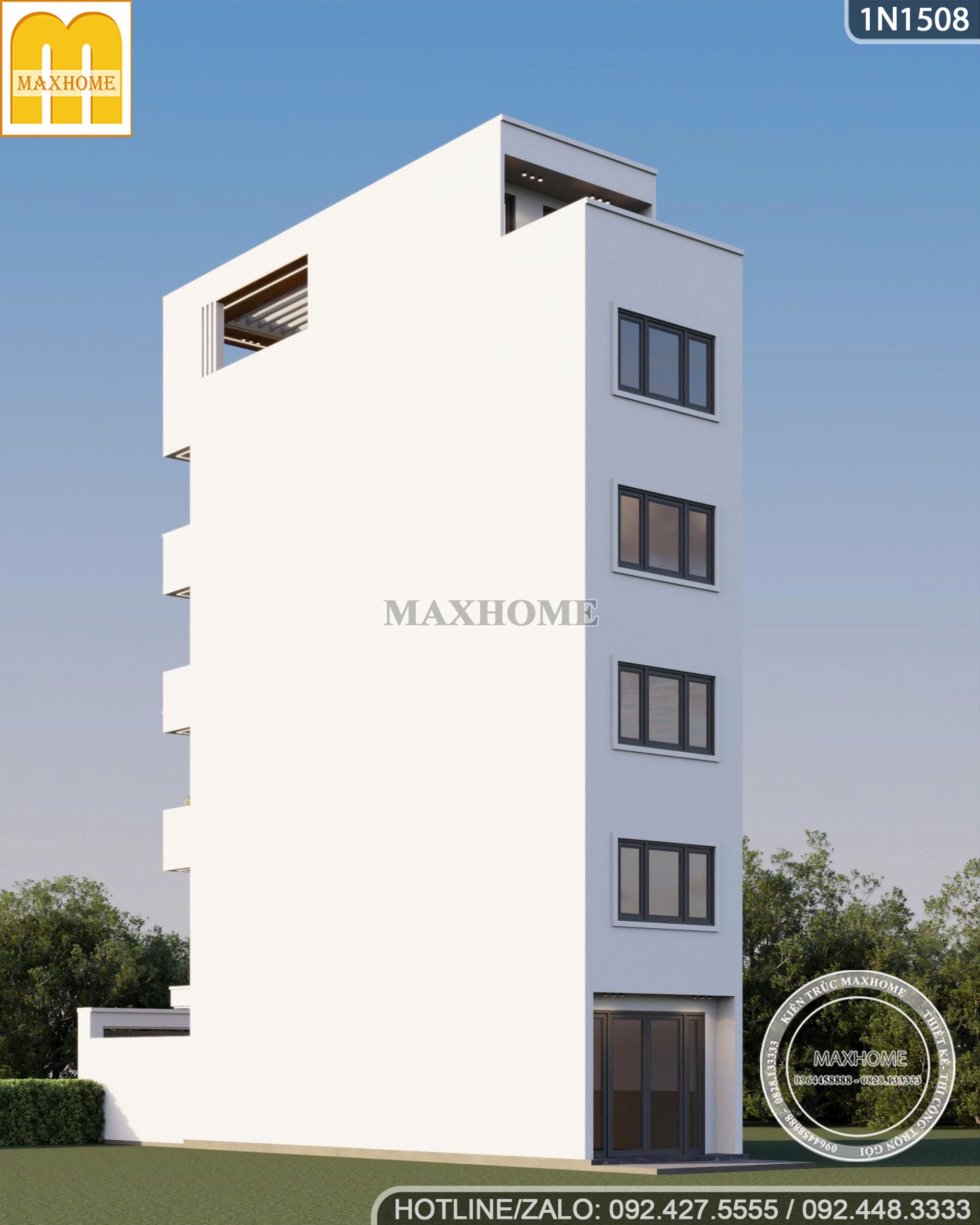 nha lo pho 5 tang 1 tum mat tien 3 8m bo tri cong nang tien nghi 7