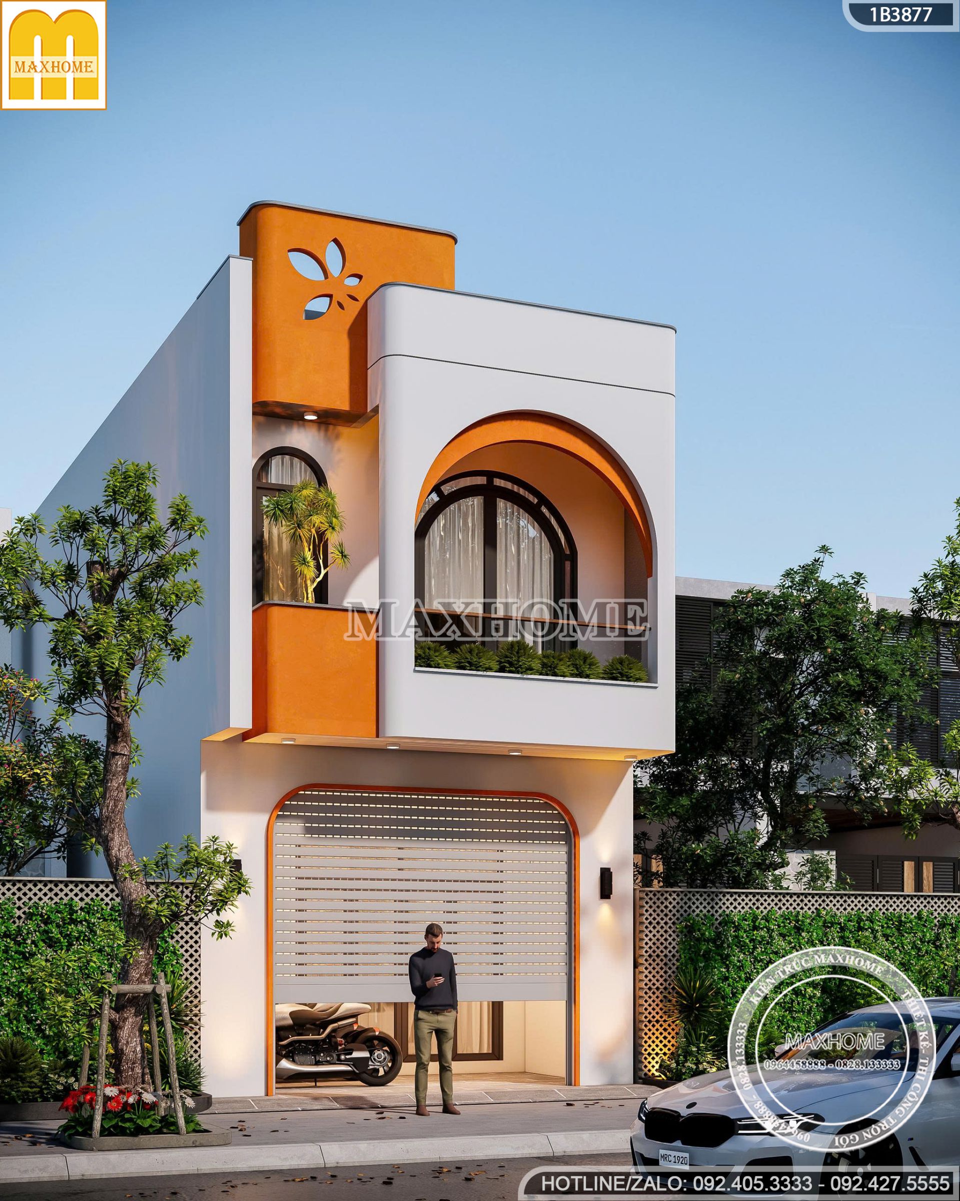 nha ong 2 tang 5x17m cuon hut voi duong cong tinh te va phoi mau an tuong mh05777 2