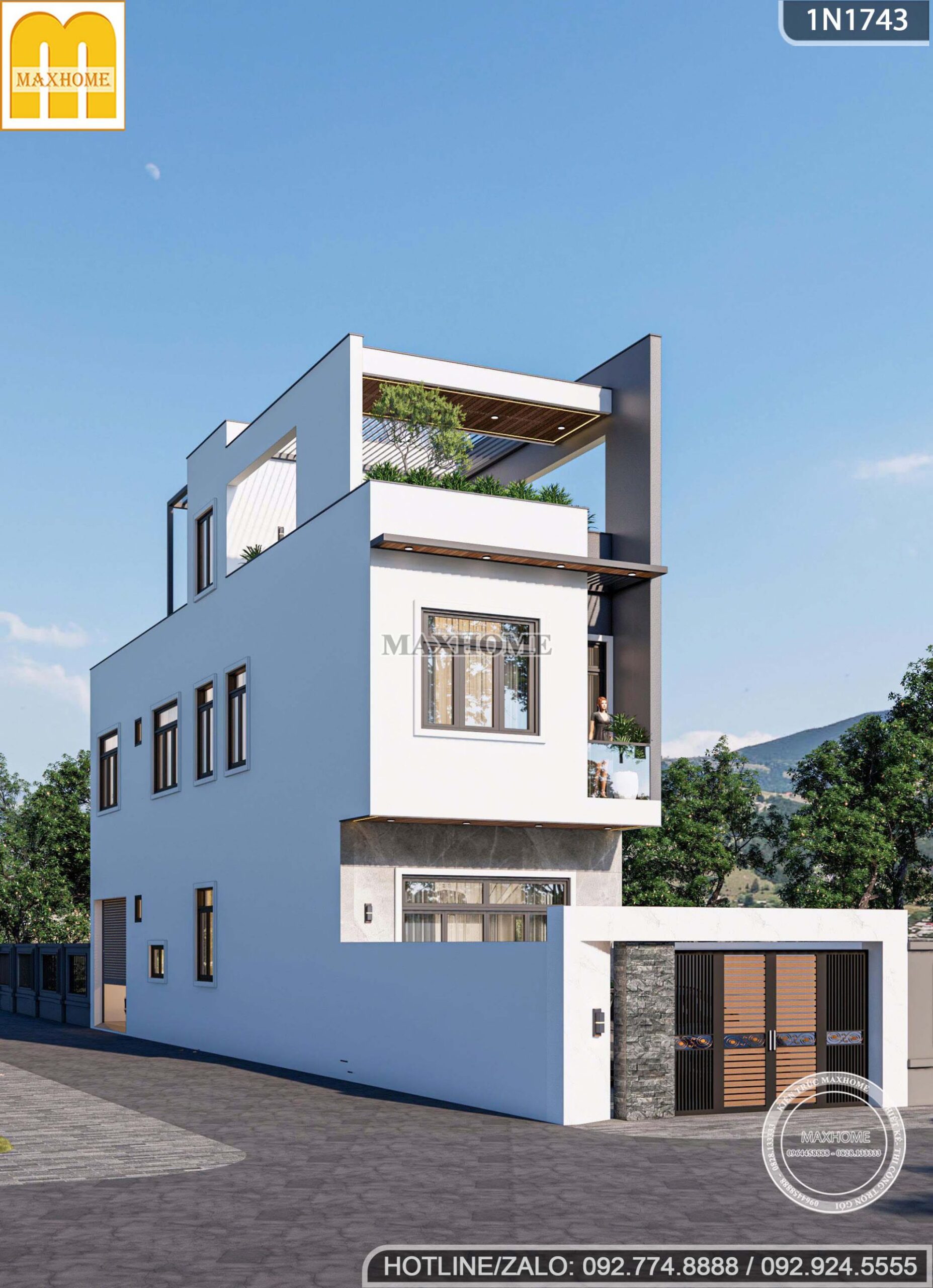 nha pho hien dai mat tien 5m chuan tham my do thi moi mh05557 8