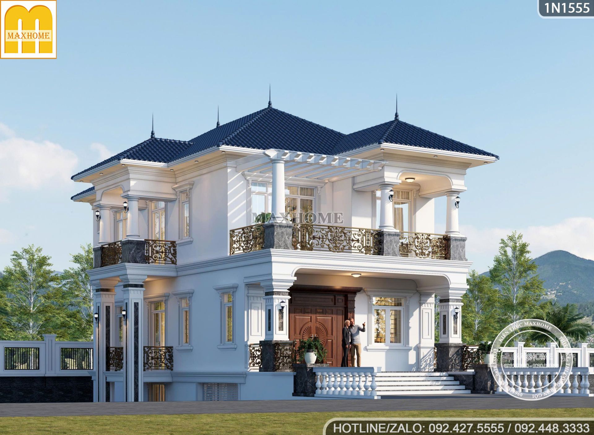 sieu pham biet thu 2 tang 1 ham voi thiet ke ngoai that doc dao 1