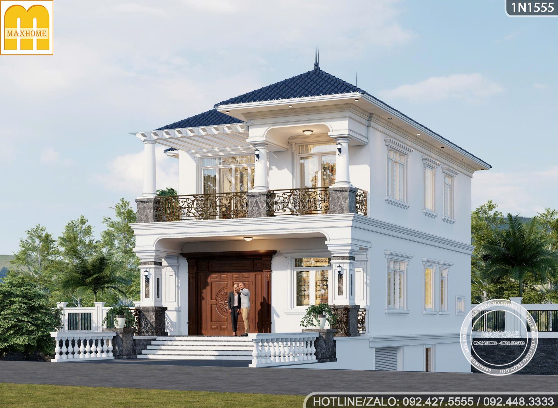 sieu pham biet thu 2 tang 1 ham voi thiet ke ngoai that doc dao 11