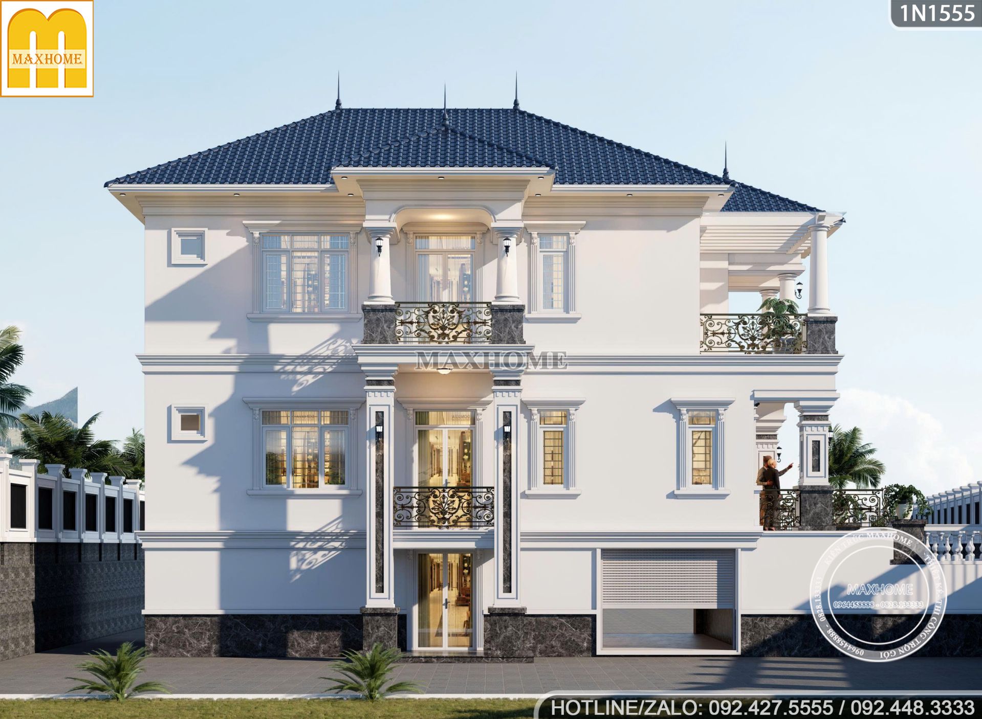 sieu pham biet thu 2 tang 1 ham voi thiet ke ngoai that doc dao 13