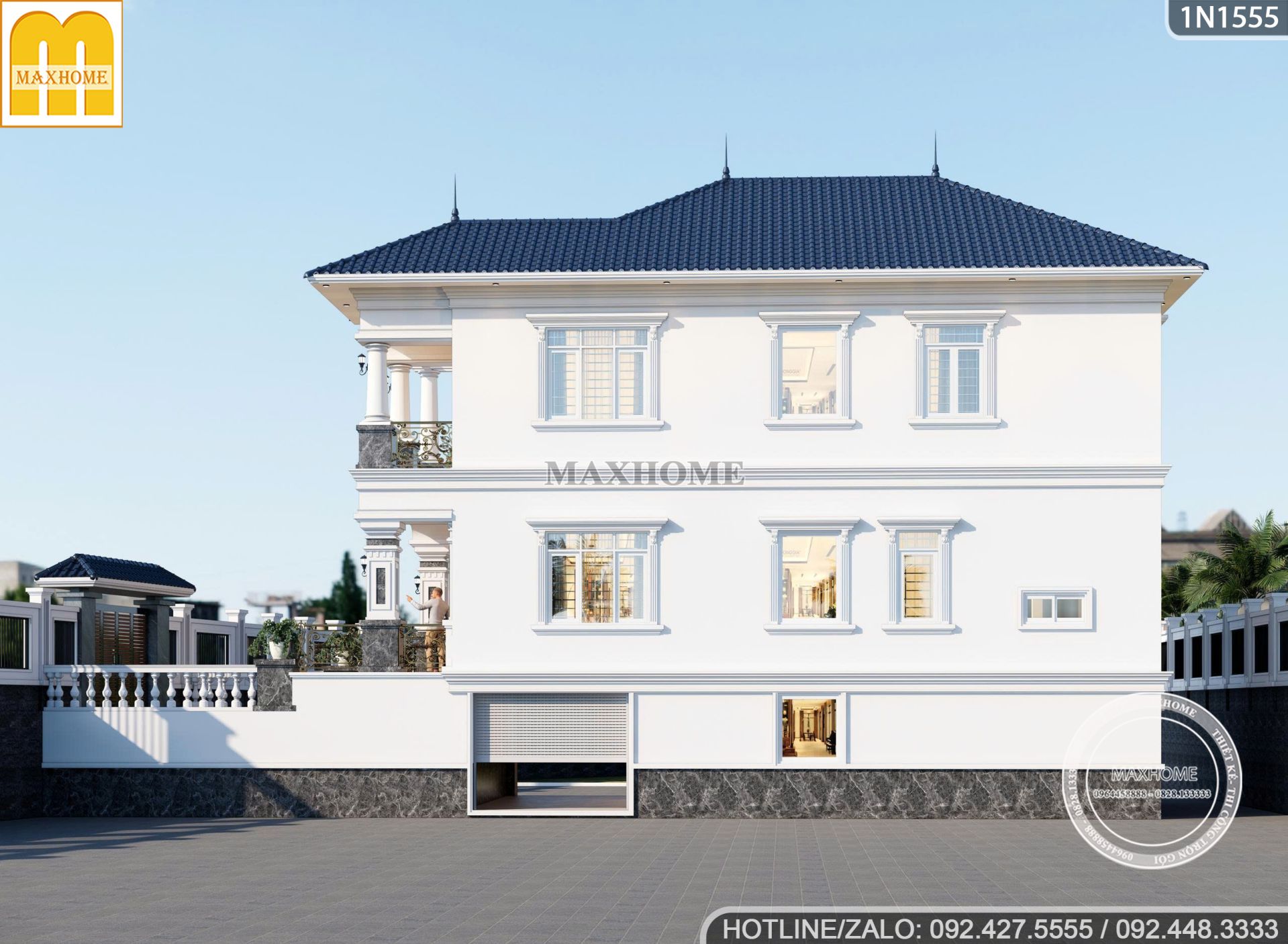 sieu pham biet thu 2 tang 1 ham voi thiet ke ngoai that doc dao 14