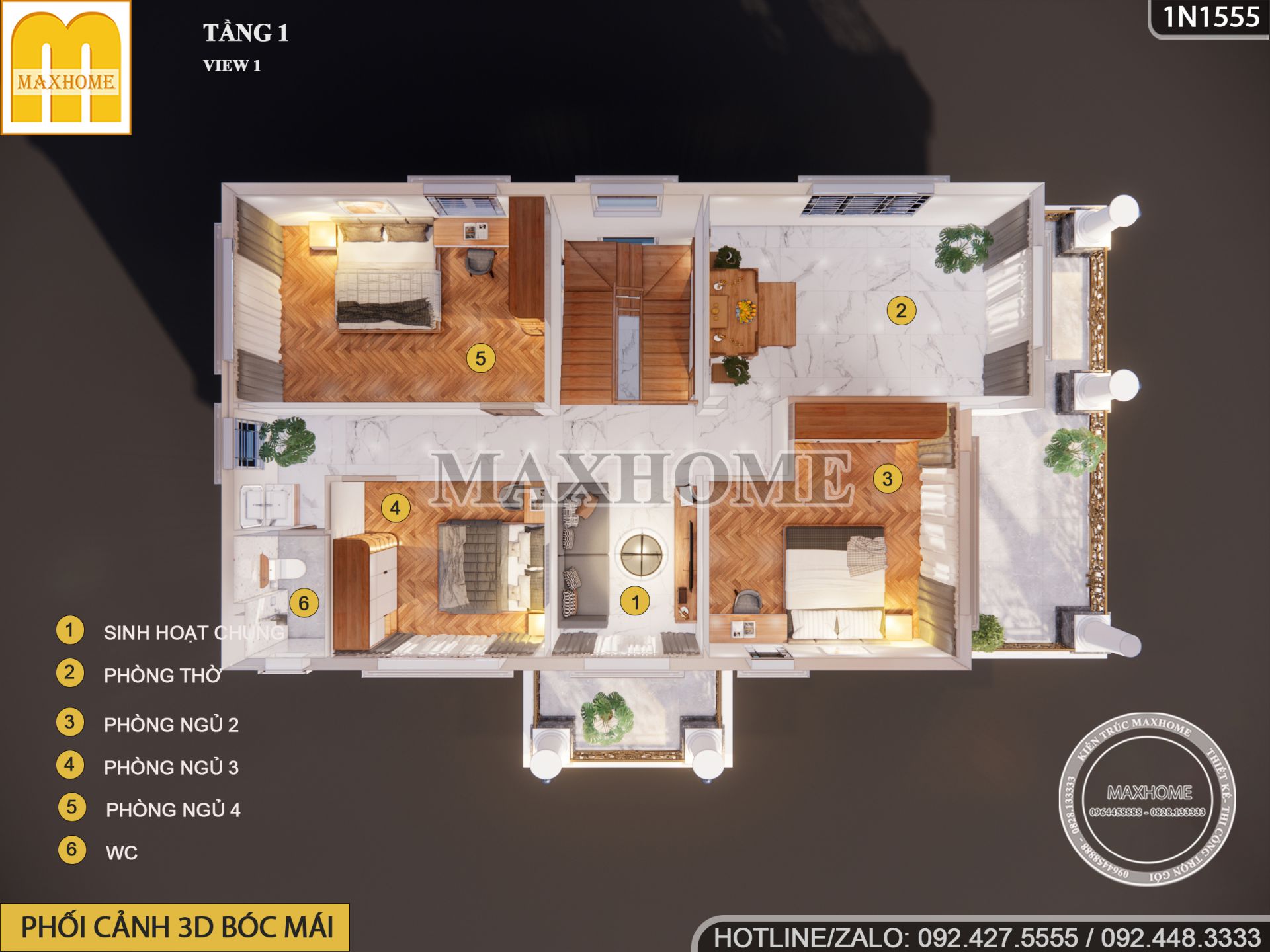 sieu pham biet thu 2 tang 1 ham voi thiet ke ngoai that doc dao 18