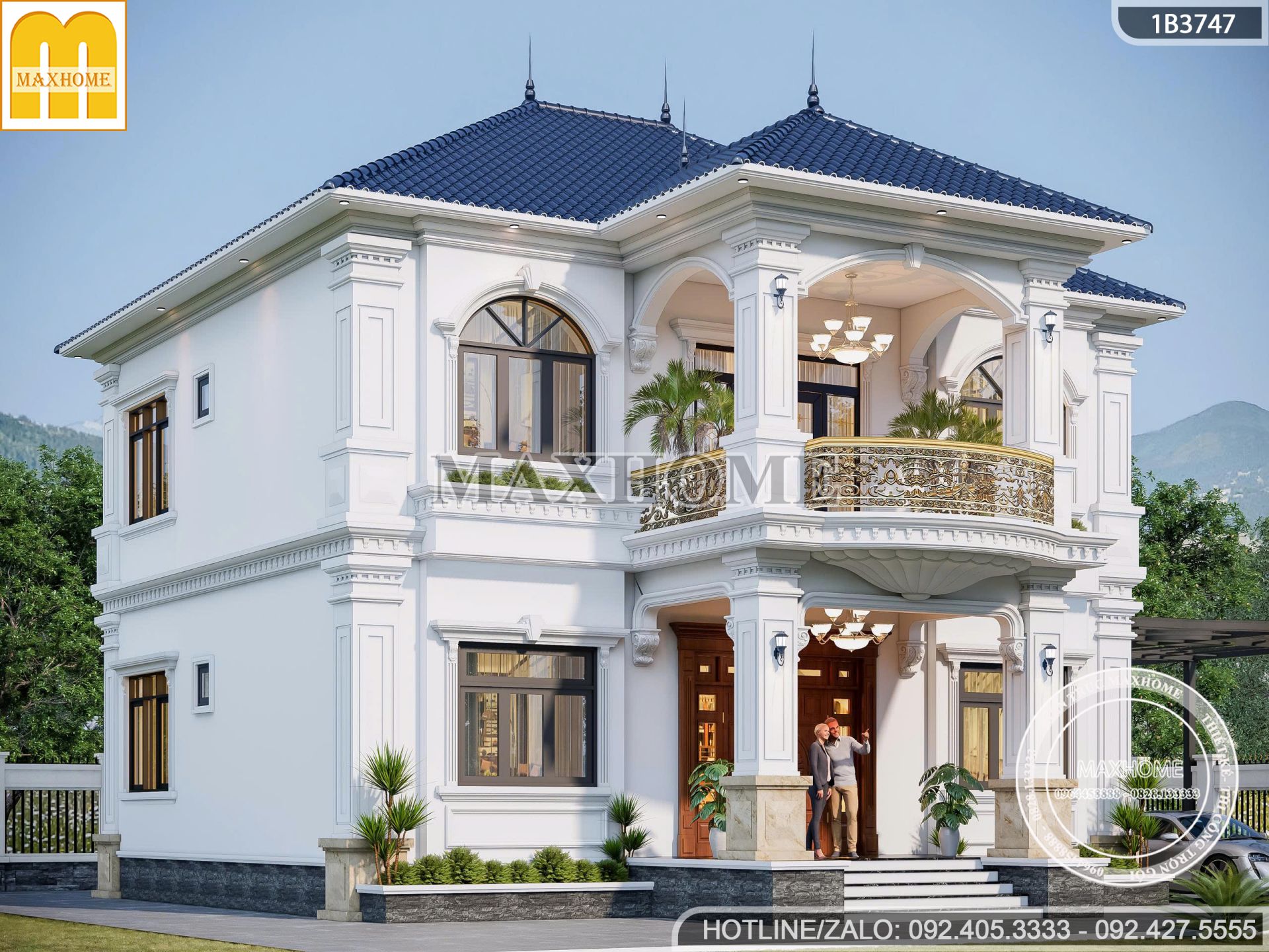 sieu pham biet thu tan co dien 2 tang mai nhat 5 phong ngu sang trong dang cap mh05755 5