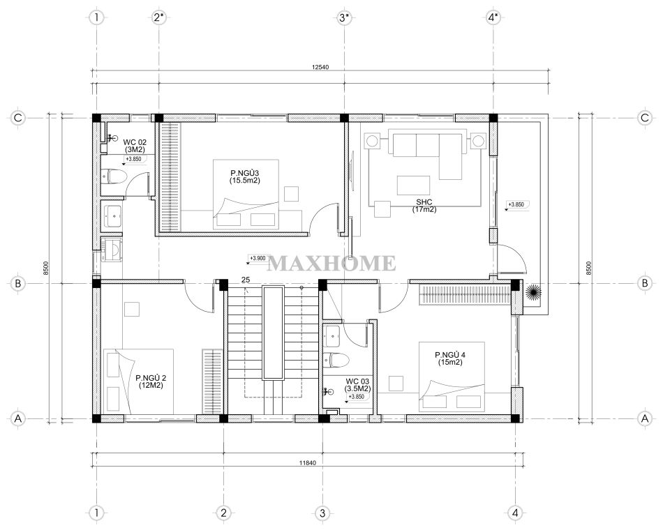 so huu ban ve nha pho hien dai 2 tang sang trong alo ship tan tay 18