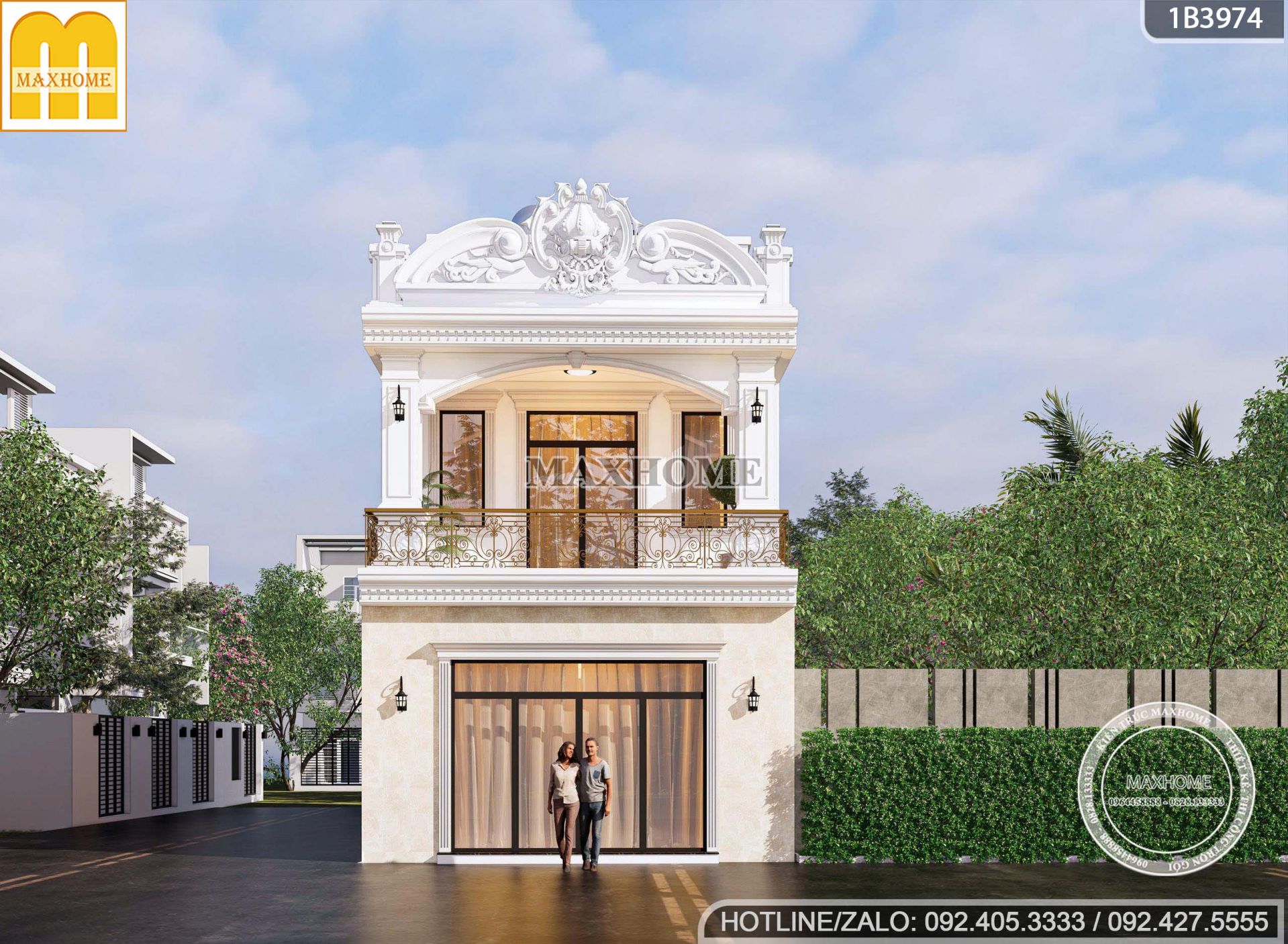 tham khao ban ve nha 2 tang 1 tum tan co dien dep tai hung yen mh05818 3