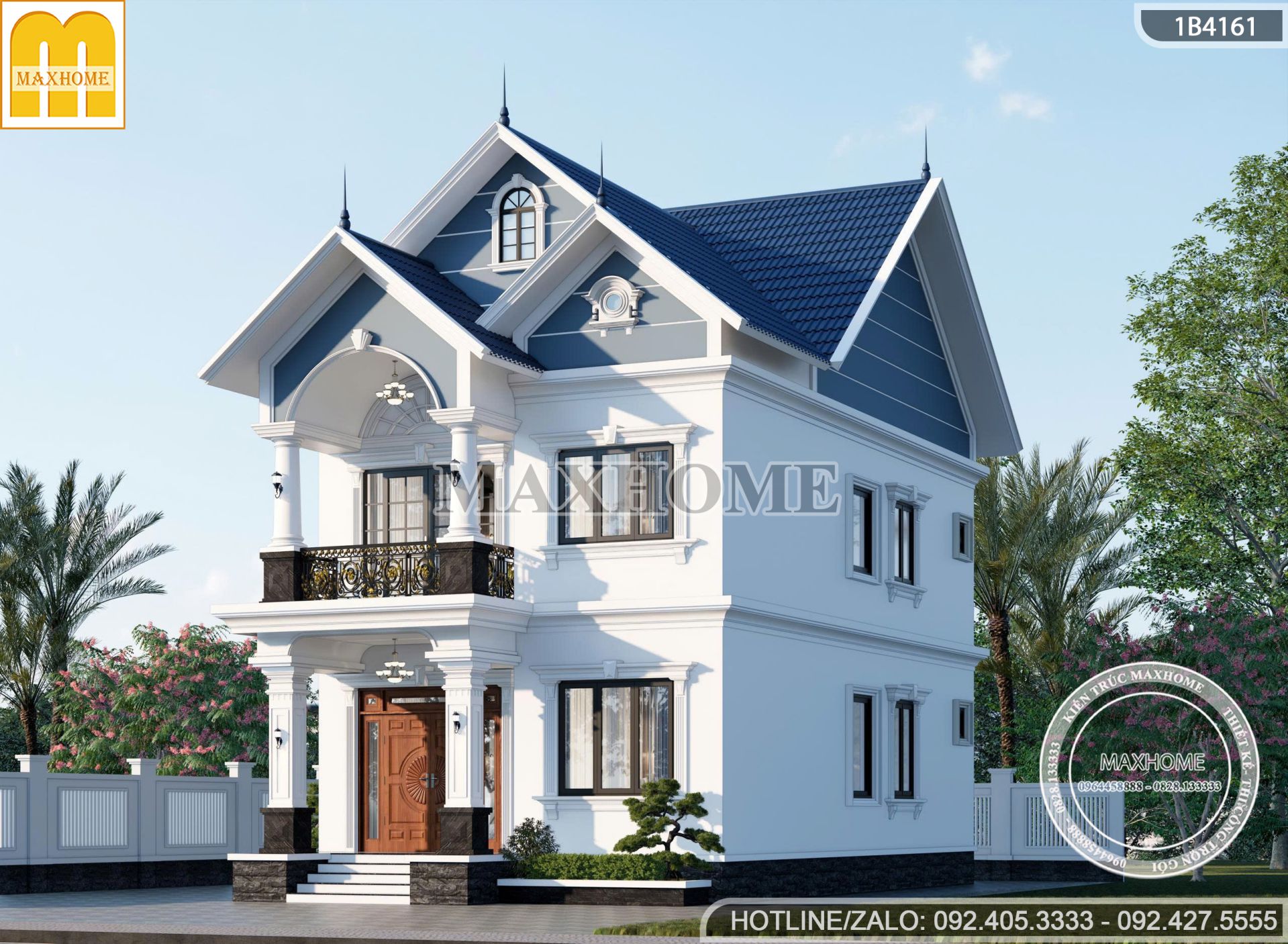 thiet ke nha 2 tang 5 phong ngu mai thai sang trong chi phi hop ly mh05836 1