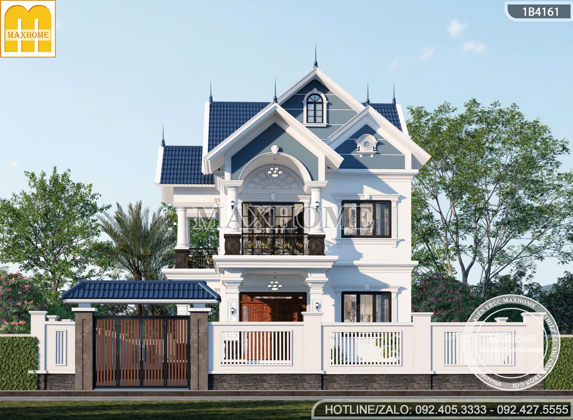 thiet ke nha 2 tang 5 phong ngu mai thai sang trong chi phi hop ly mh05836 4