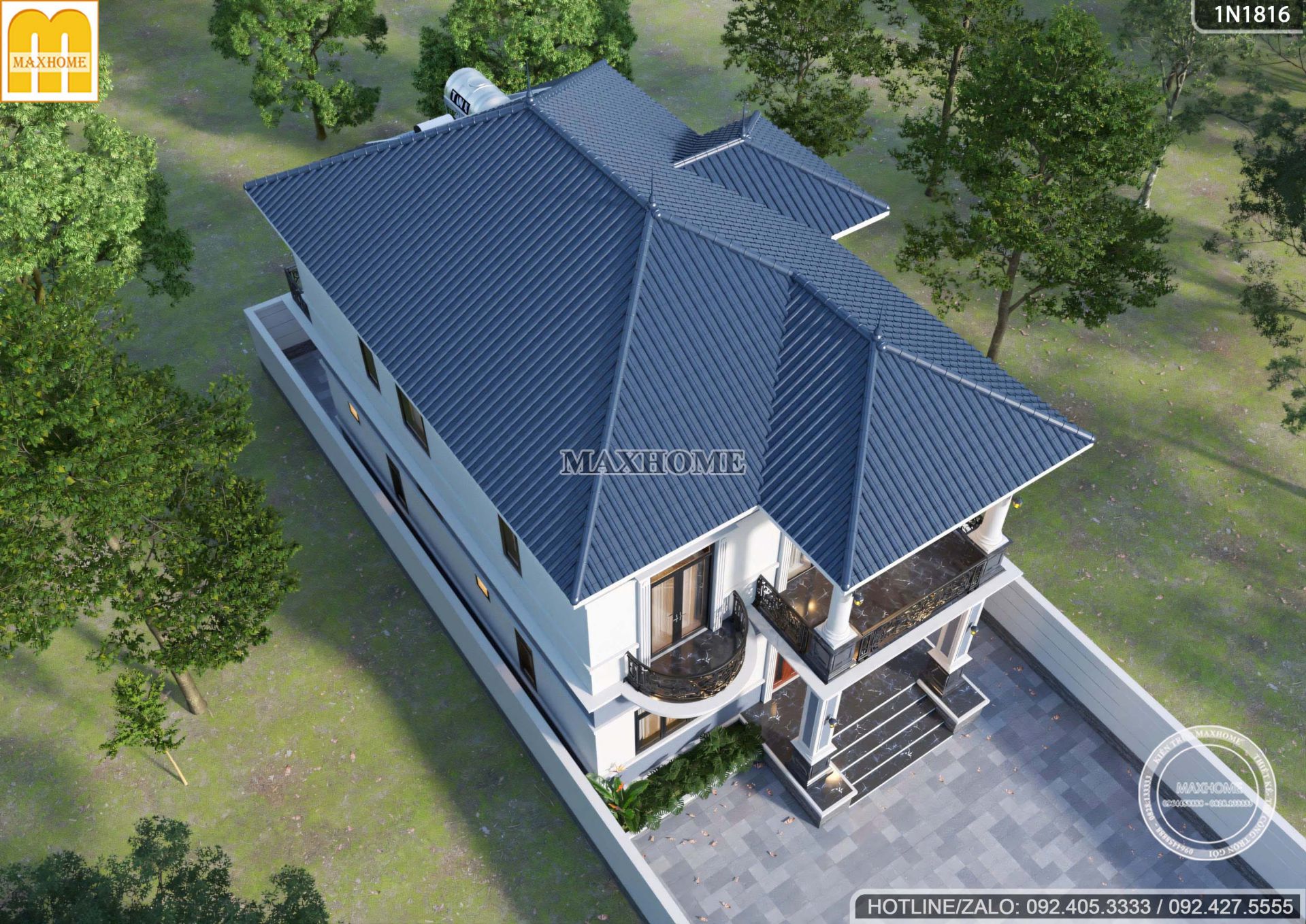 thiet ke nha 2 tang mai nhat hien chuan phong thuy don tai loc mh05704 11