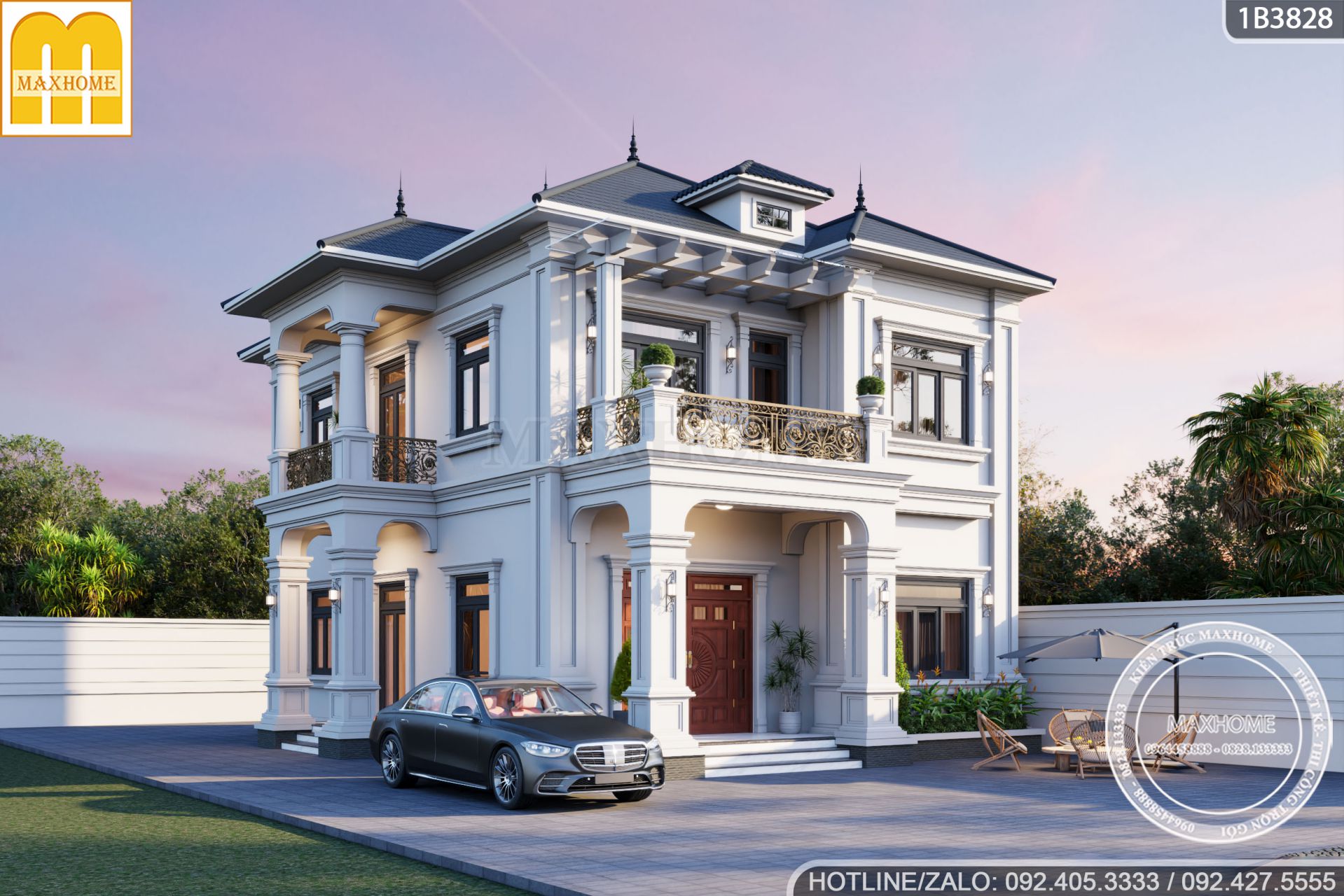 thiet ke nha 2 tang tan co dien dep nhu mo voi cong nang cuc ky tien nghi 1