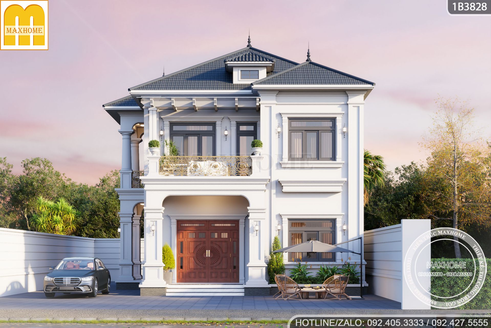 thiet ke nha 2 tang tan co dien dep nhu mo voi cong nang cuc ky tien nghi 6